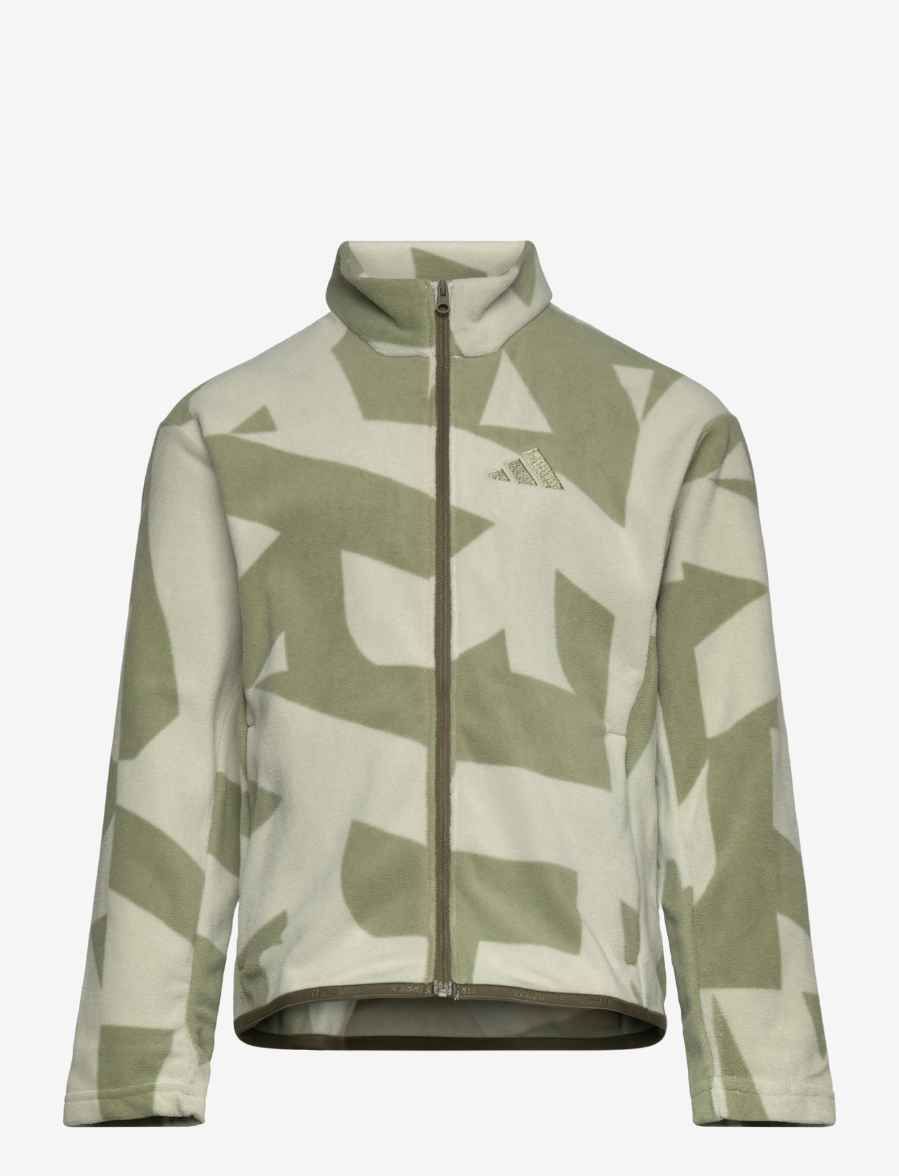 adidas Terrex - K MT AOP FL JKT - fleecejakker - halgrn/tengrn - 0