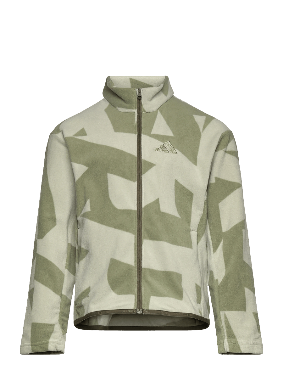 adidas Terrex - K MT AOP FL JKT - fleecetakit - halgrn/tengrn - 0