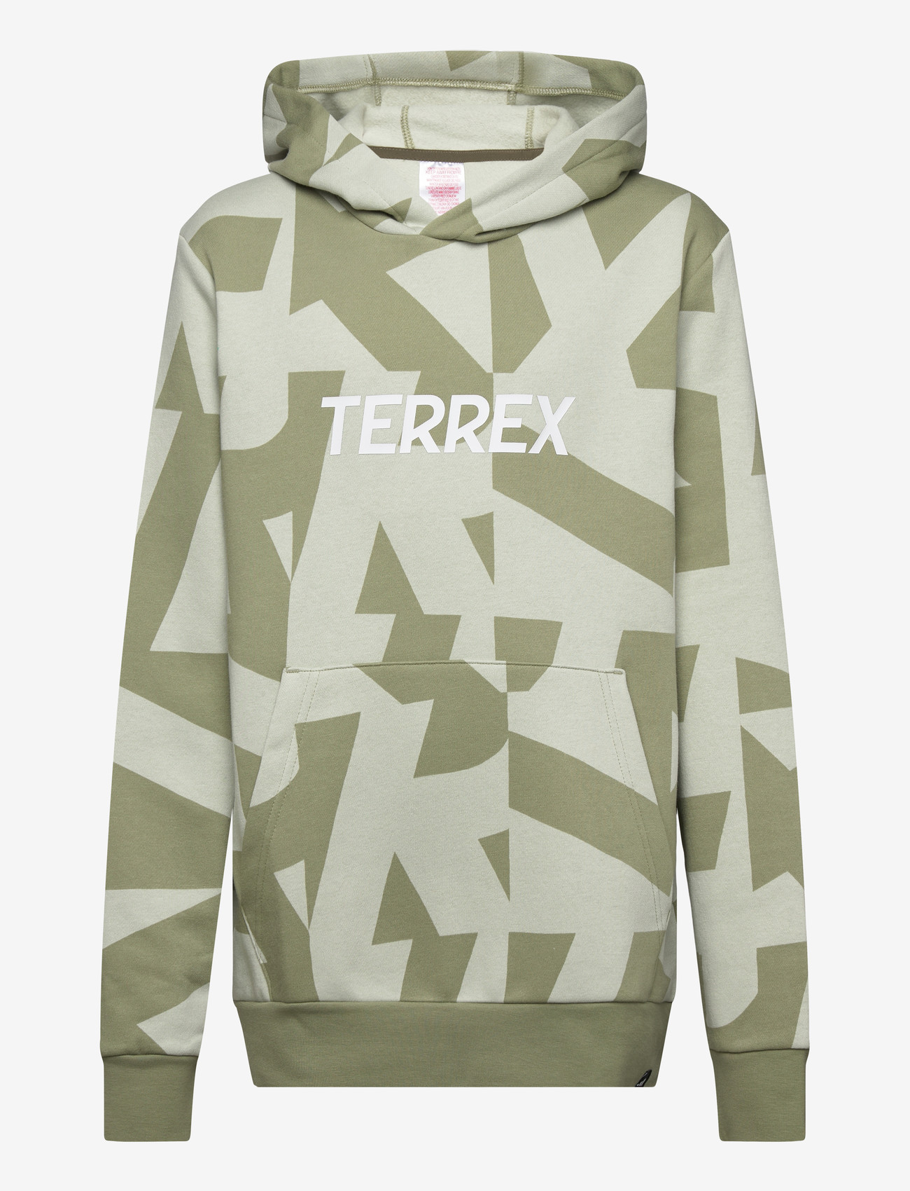 adidas Terrex - K MT AOP LOG HD - kapuzenpullover - halgrn/tengrn - 0