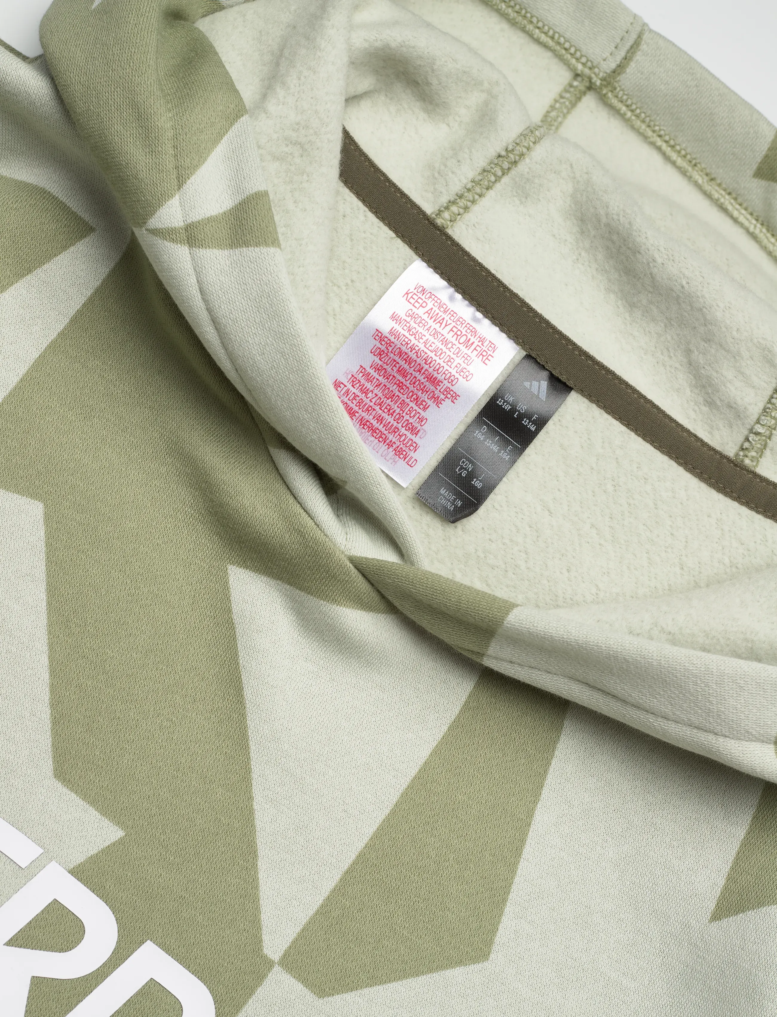 adidas Terrex - K MT AOP LOG HD - hoodies - halgrn/tengrn - 2