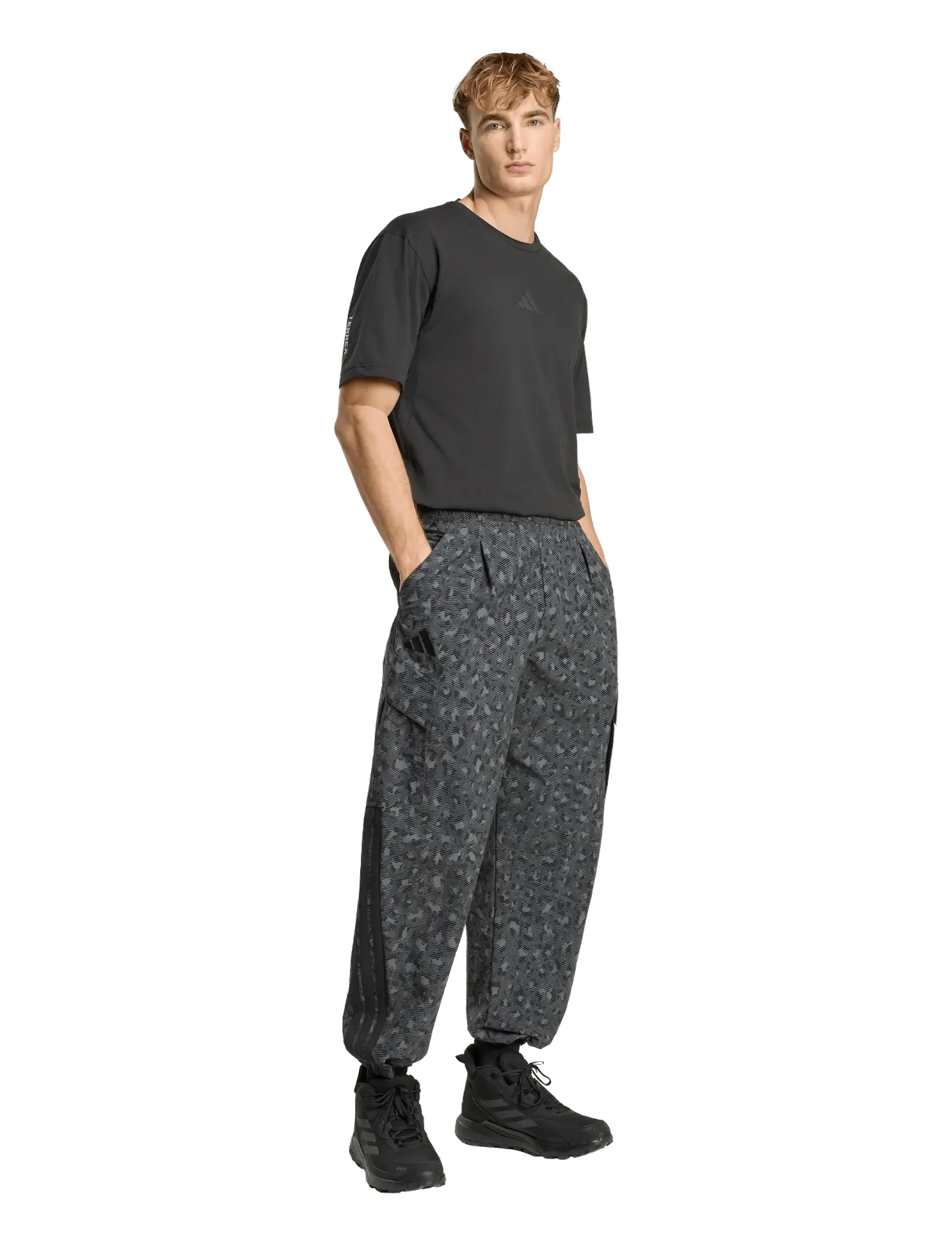 adidas Terrex Cargo Pants Aop, L, Grey, Sport Pants > Sport Outdoor Pants, Herre