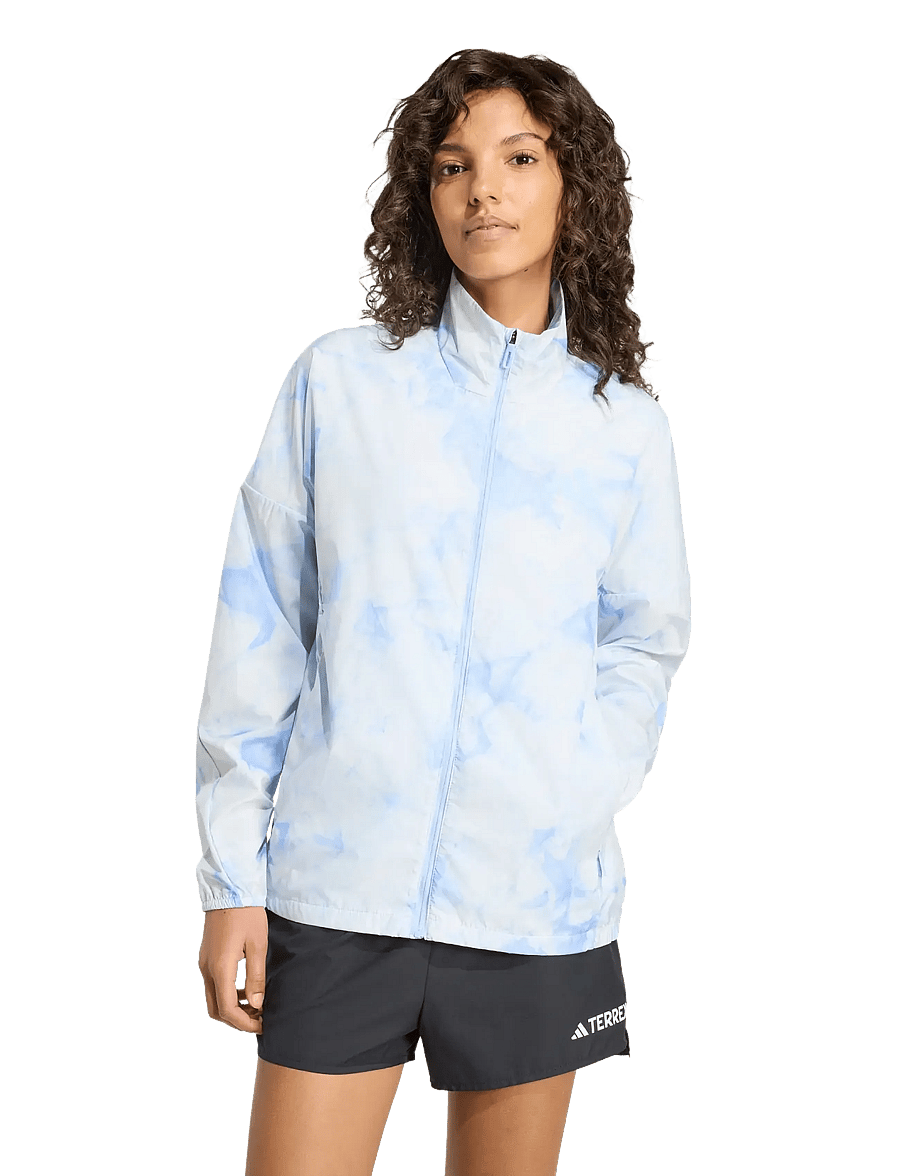 adidas Terrex - W MT WINDJ SD - spordijakid - white/globlu - 2