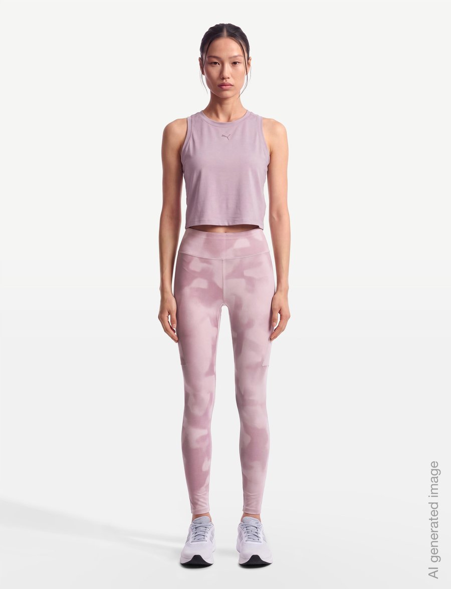 adidas Terrex - W MT TIGHTS AOP - treenitrikoot - magmau/dualil - 0