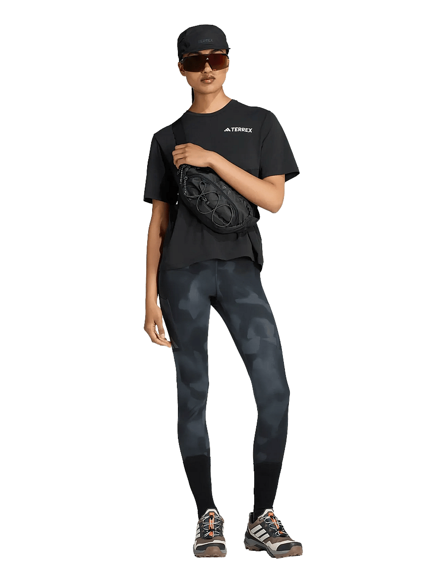adidas Terrex - W MT TIGHTS AOP - tights - black/carbon - 0