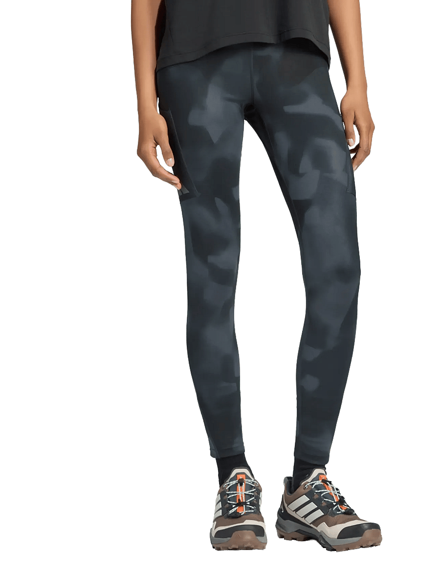 adidas Terrex - W MT TIGHTS AOP - tights - black/carbon - 3