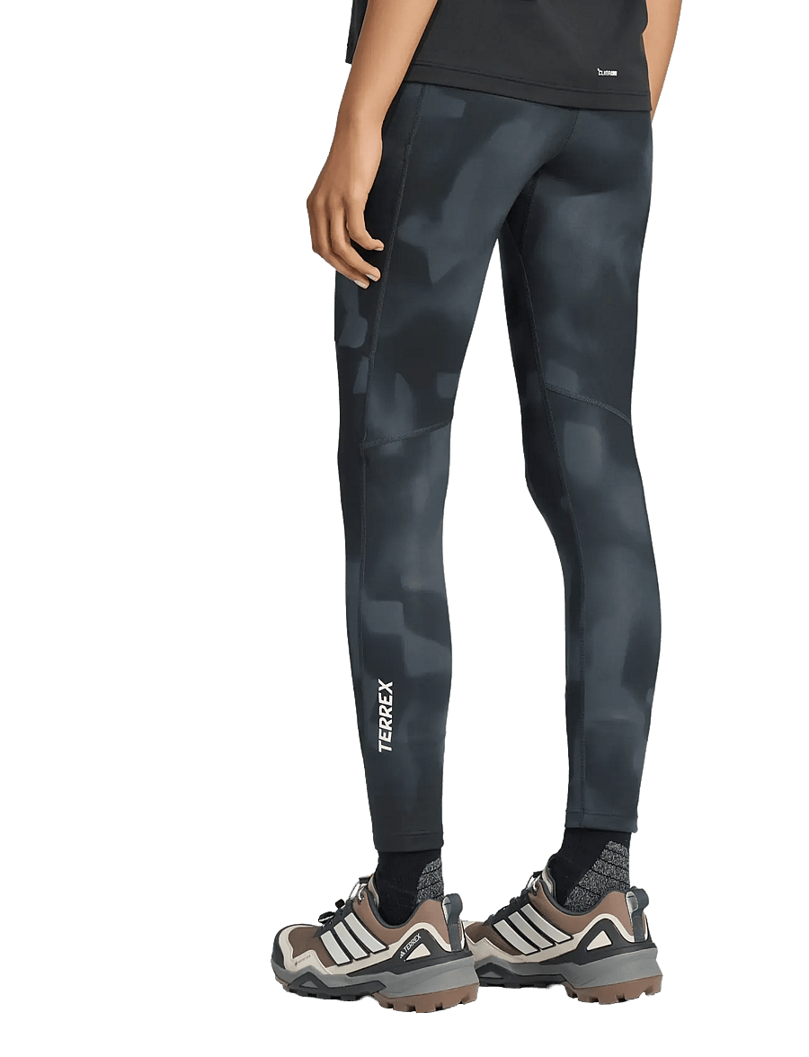 adidas Terrex - W MT TIGHTS AOP - tights - black/carbon - 4