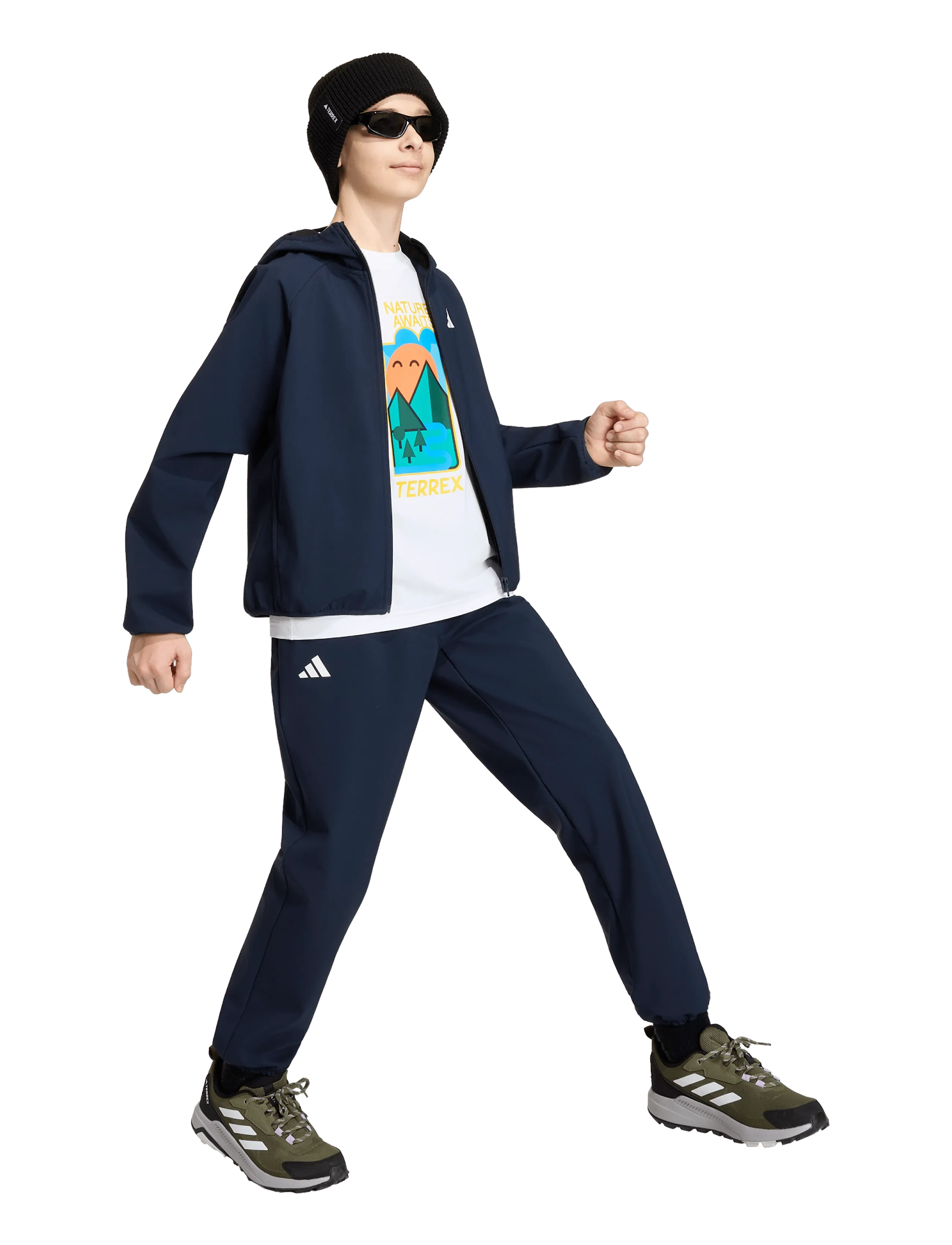 adidas Terrex K Mt Sosh Pt, 140, Navy, Underdele > Cargo Pants, Børn