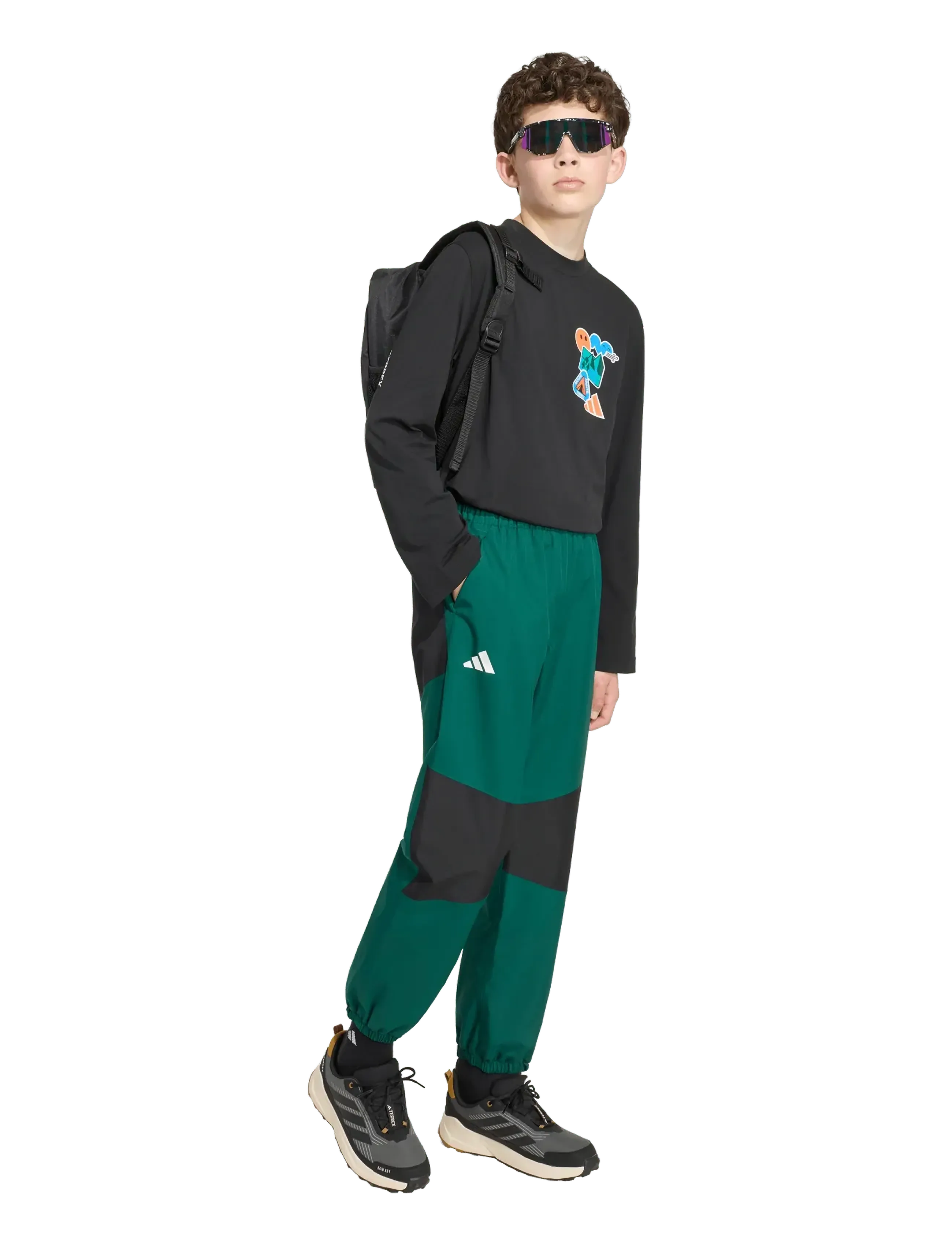 adidas Terrex K Mt Rain Pt, 140, Rainwear, Grün - Unterteile, Kinder