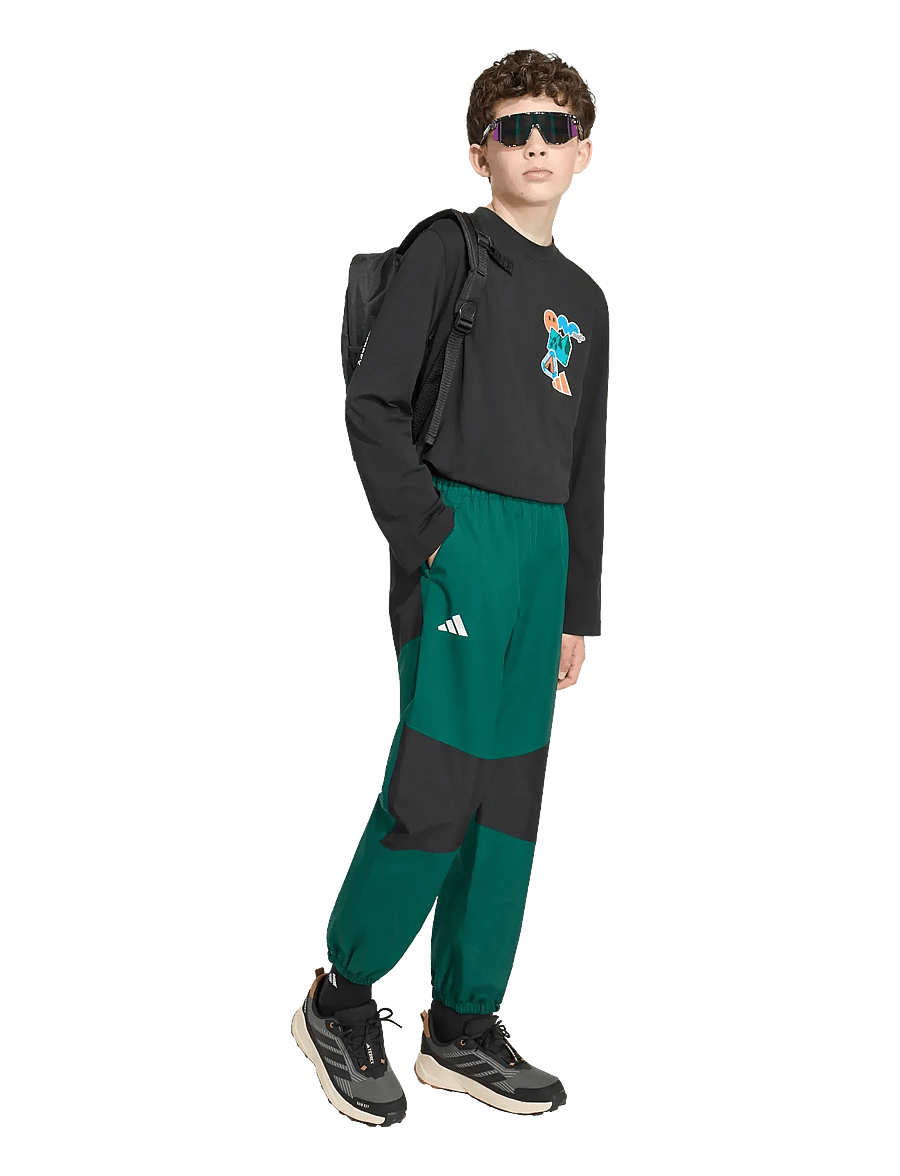 adidas Terrex - K MT RAIN PT - regnbukser - cgreen - 0