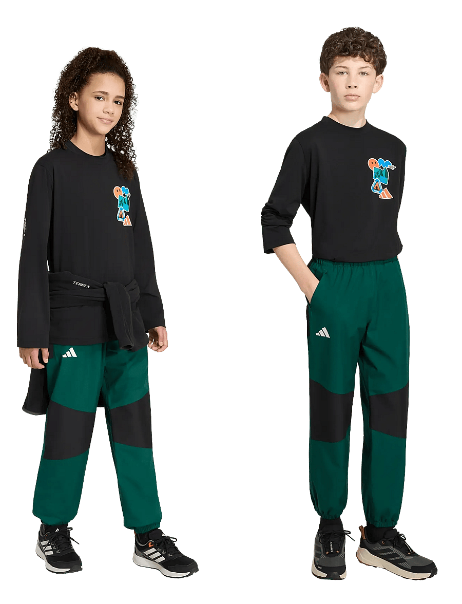 adidas Terrex - K MT RAIN PT - regnbukser - cgreen - 3