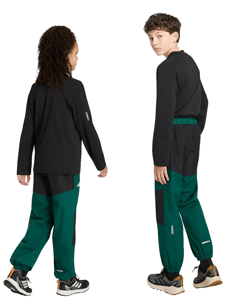 adidas Terrex - K MT RAIN PT - regnbukser - cgreen - 4