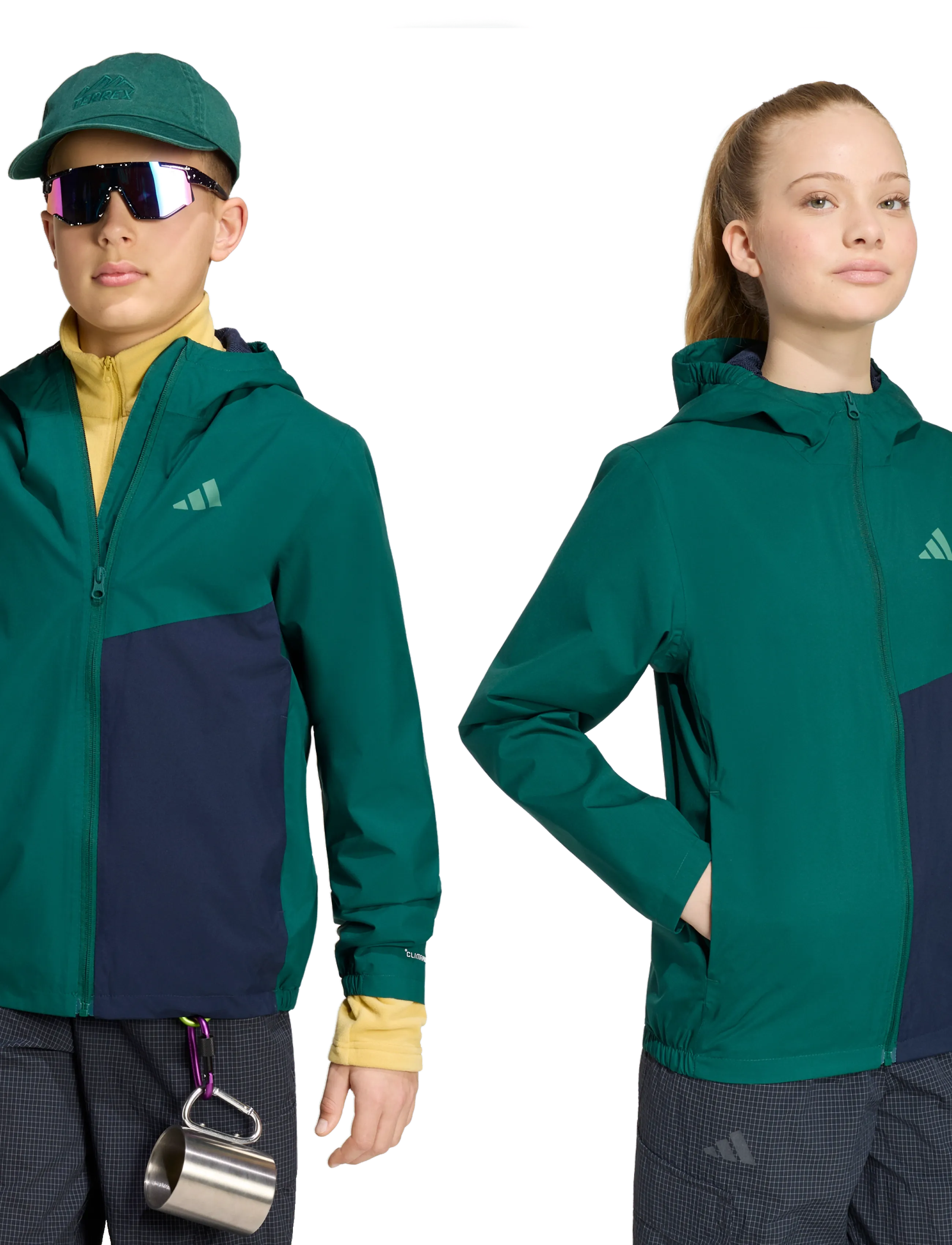 adidas Terrex - K MT 2L RAIN J - shell-joped - cgreen - 3