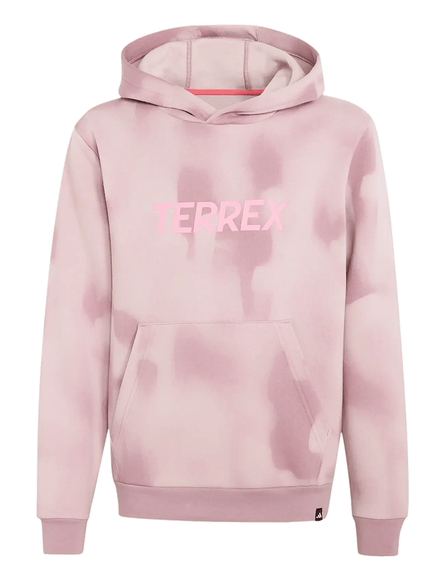 adidas Terrex - K MT AOP LOG HD - huvtröjor - magmau - 3