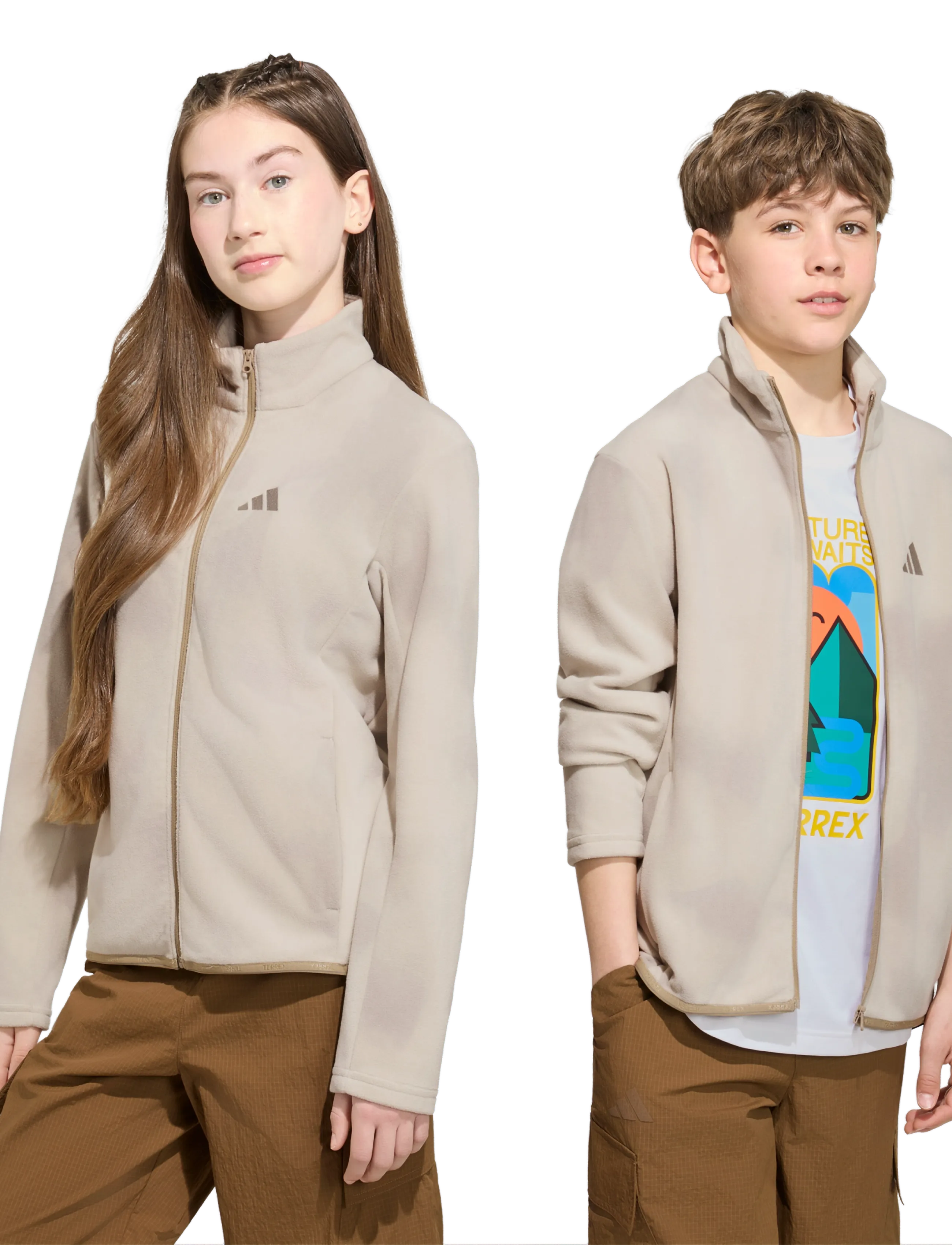 adidas Terrex - K MT AOP FZ FLE - fleece jackets - wonalu - 4