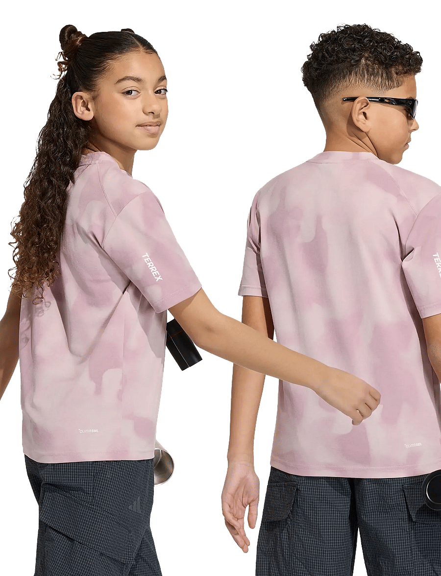 adidas Terrex - K MT AOP TEE - kortärmade t-shirts - magmau/dualil - 4