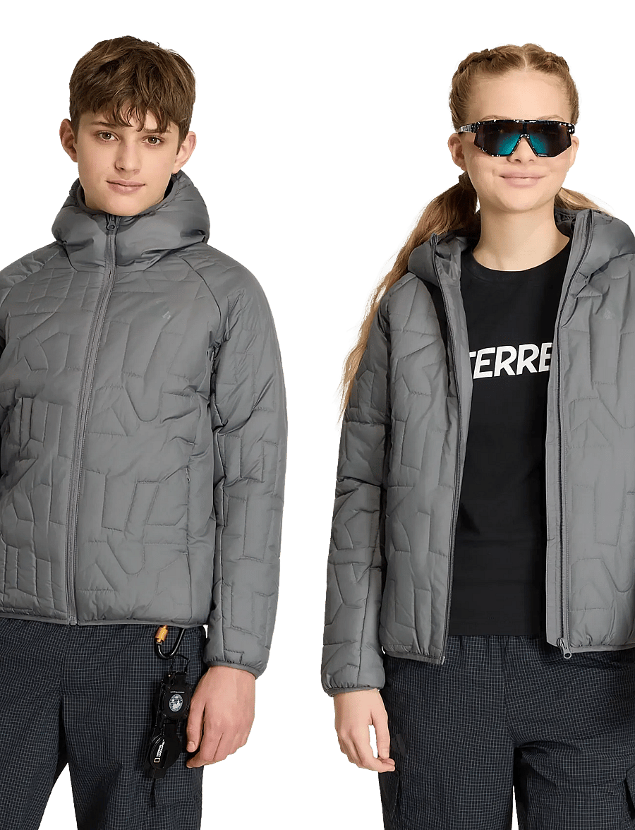 adidas Terrex - K XPR PD JKT - quiltede jakker - grefou - 3
