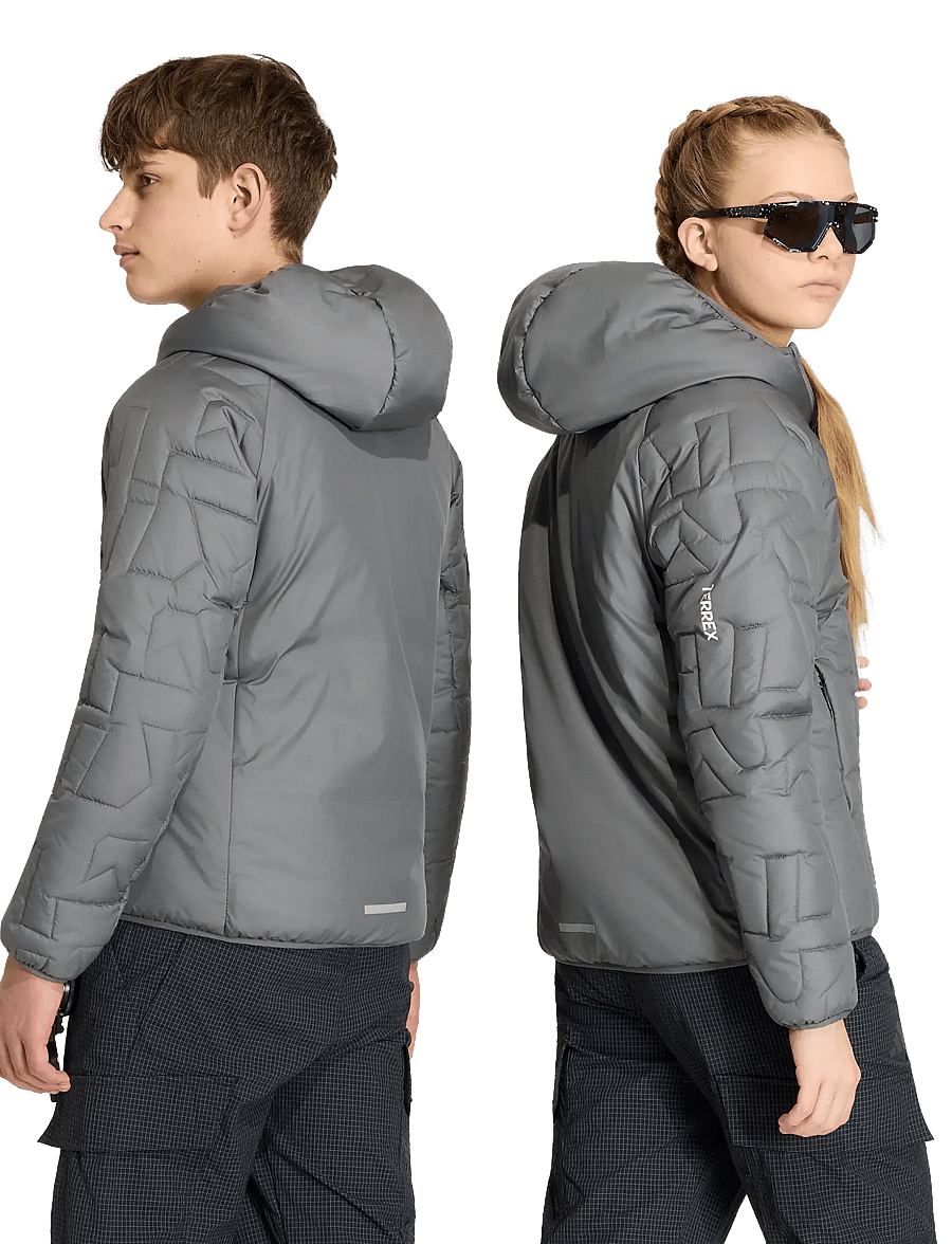 adidas Terrex - K XPR PD JKT - quiltede jakker - grefou - 4
