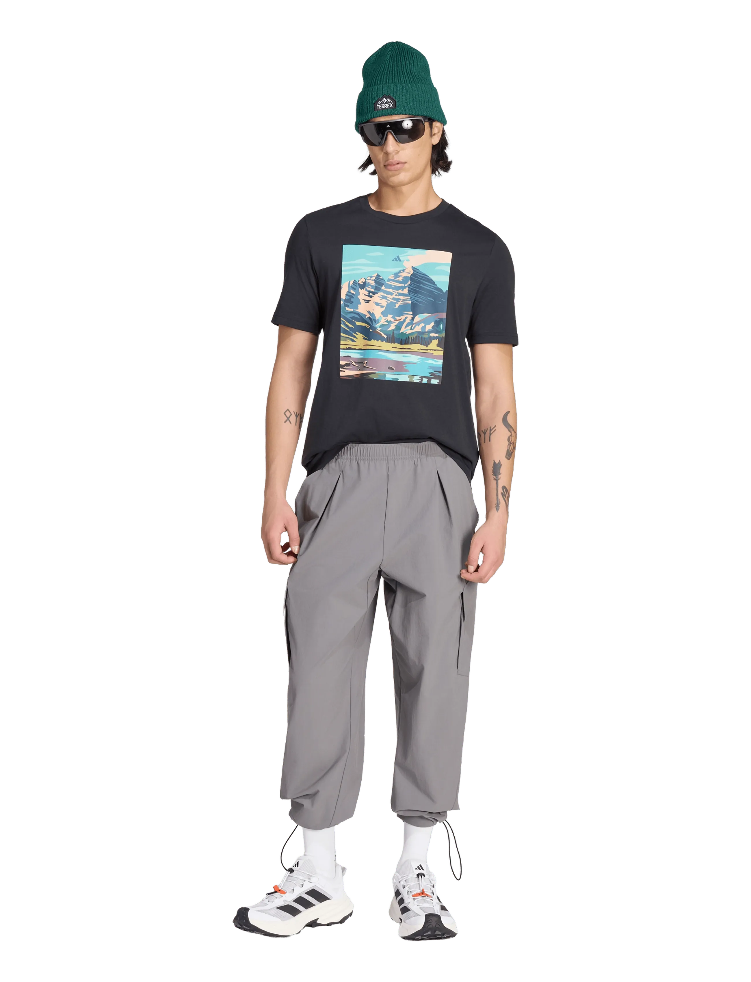 adidas Terrex Cargo Pants, XXL, Grey, Sport Pants > Sport Outdoor Pants, Herre