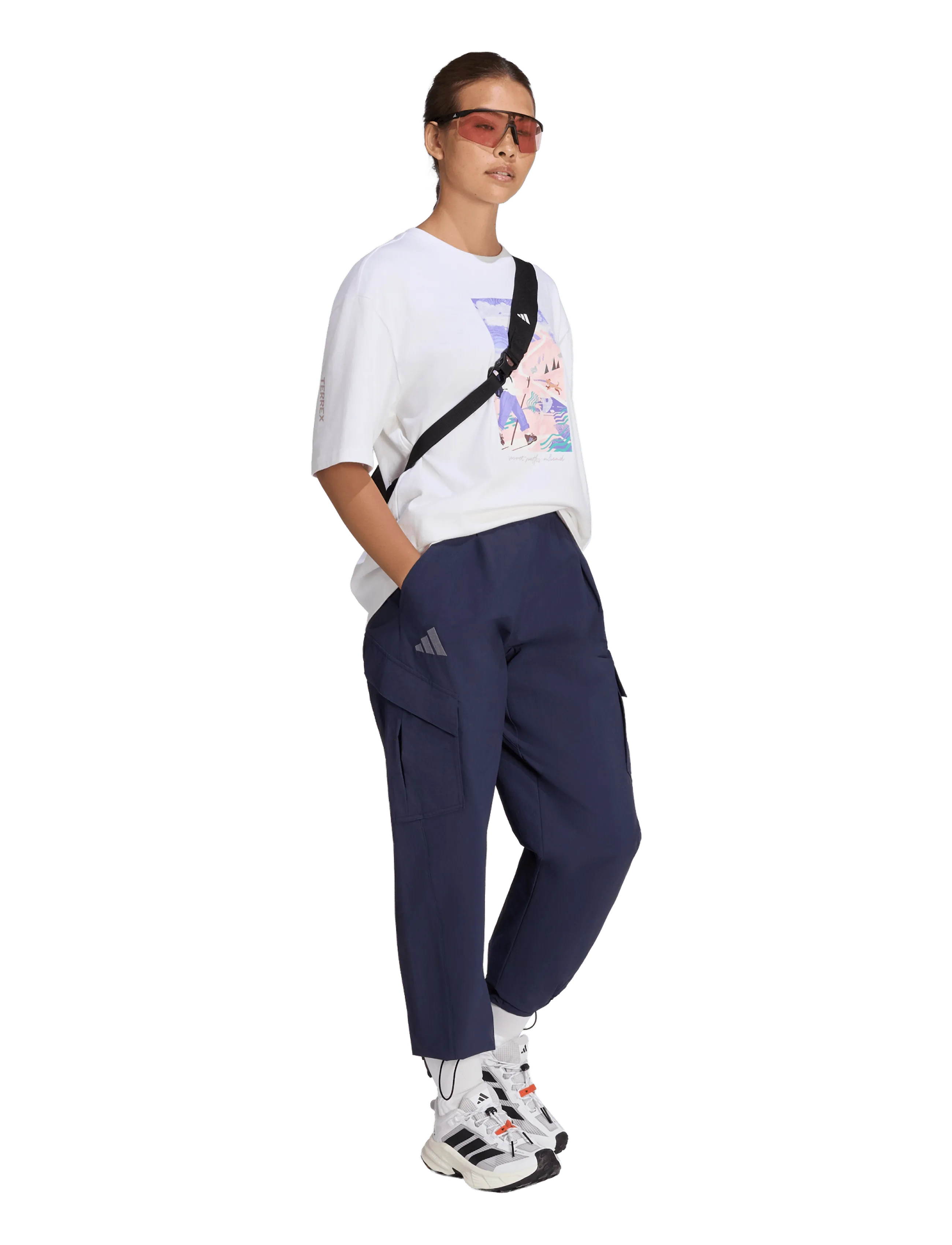 adidas Terrex W Cargo Pants, Kvinder, Cargo Bukser, Navy, Str: M