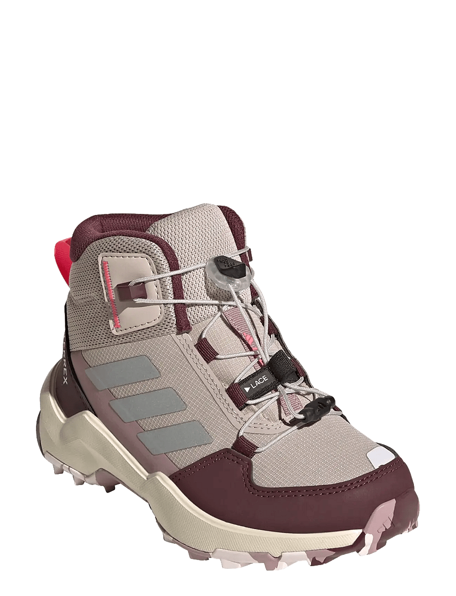 adidas Terrex - TERREX AX4R MID SL K - matka- ja kõndimisjalatsid - wontau/refsil/maroon - 0