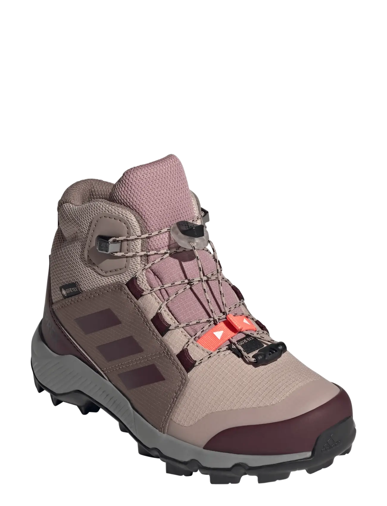 adidas Terrex TERREX MID GTX K - adidas - MAGMAU/WONTAU/MAROON / beige