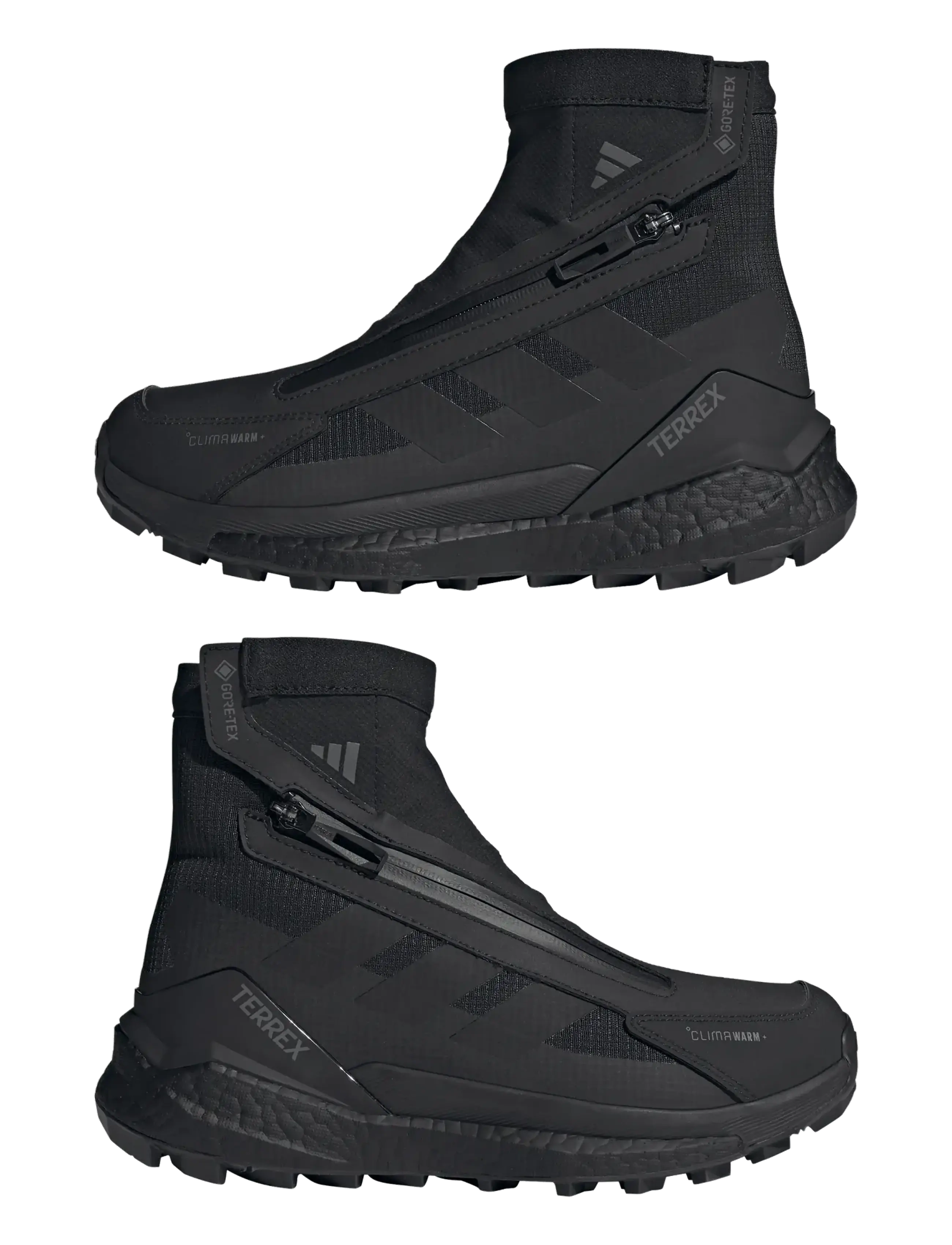 adidas Terrex - FREE HIKER 2 GTX CLIMAWARM + W - vandringsskor - cblack/cblack/grefou - 5