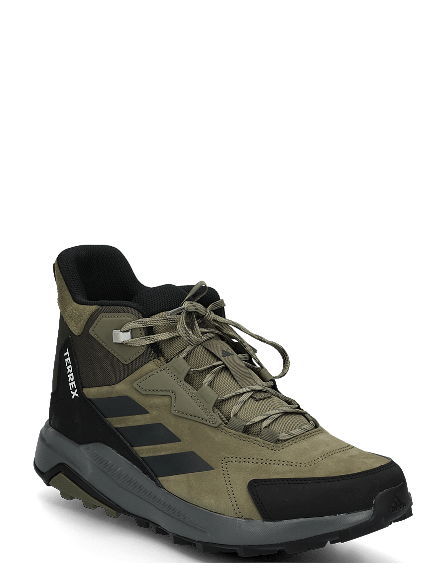 adidas Terrex - TERREX ANYLANDER MID LEA - hiking shoes - olistr/carbon/cblack - 0
