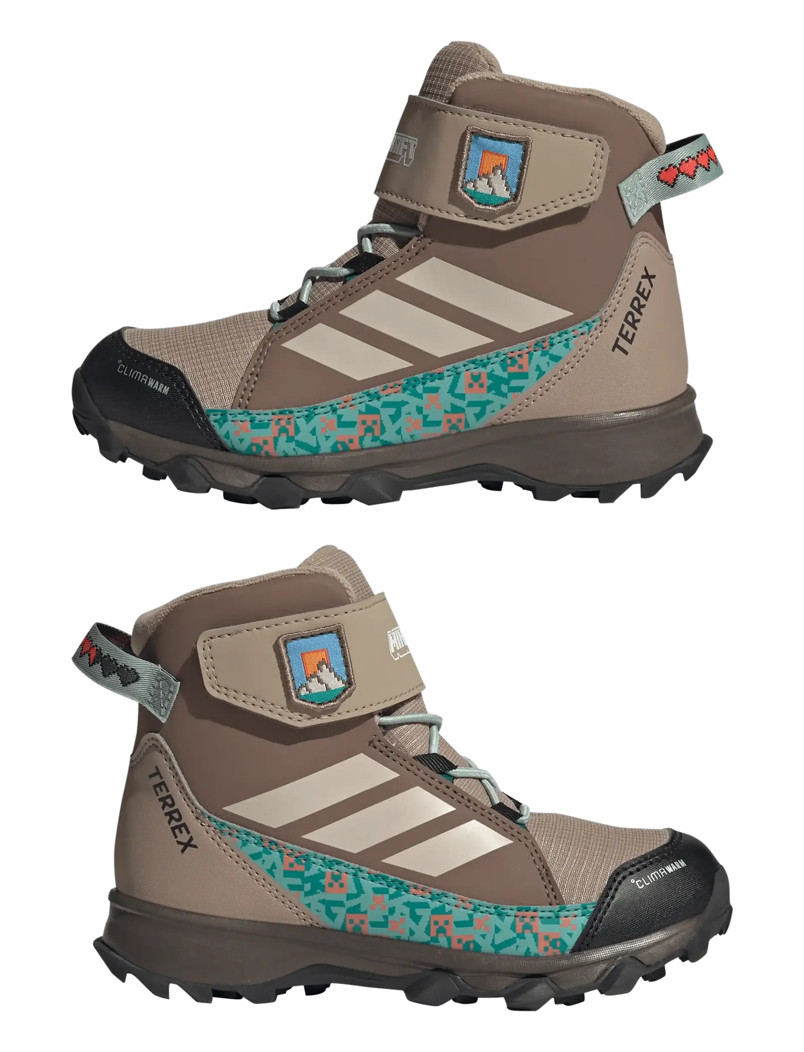 adidas Terrex - TERREX SNOW CW MINECRAFT K - wanderschuhe - chabrn/wonalu/earstr - 5