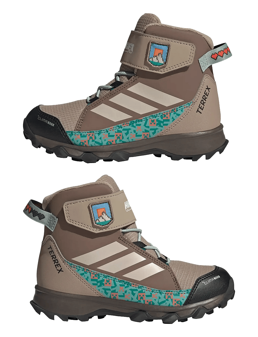 adidas Terrex - TERREX SNOW CW MINECRAFT K - wanderschuhe - chabrn/wonalu/earstr - 5