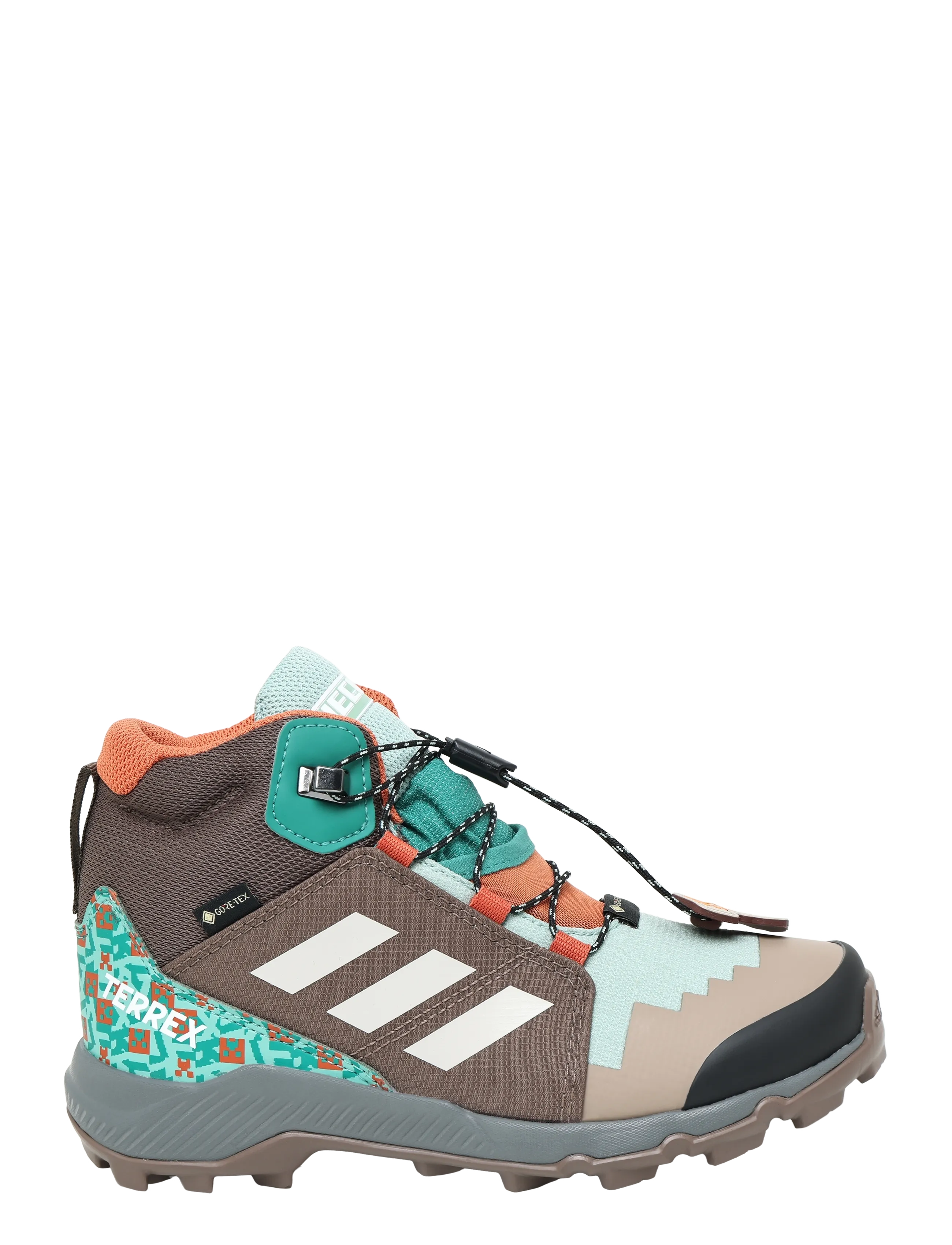 adidas Terrex - TERREX MID GTX MINECRAFT K - matka- ja kõndimisjalatsid - hazgrn/wonalu/earstr - 2