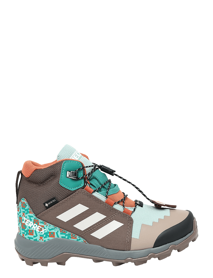 adidas Terrex - TERREX MID GTX MINECRAFT K - matka- ja kõndimisjalatsid - hazgrn/wonalu/earstr - 2