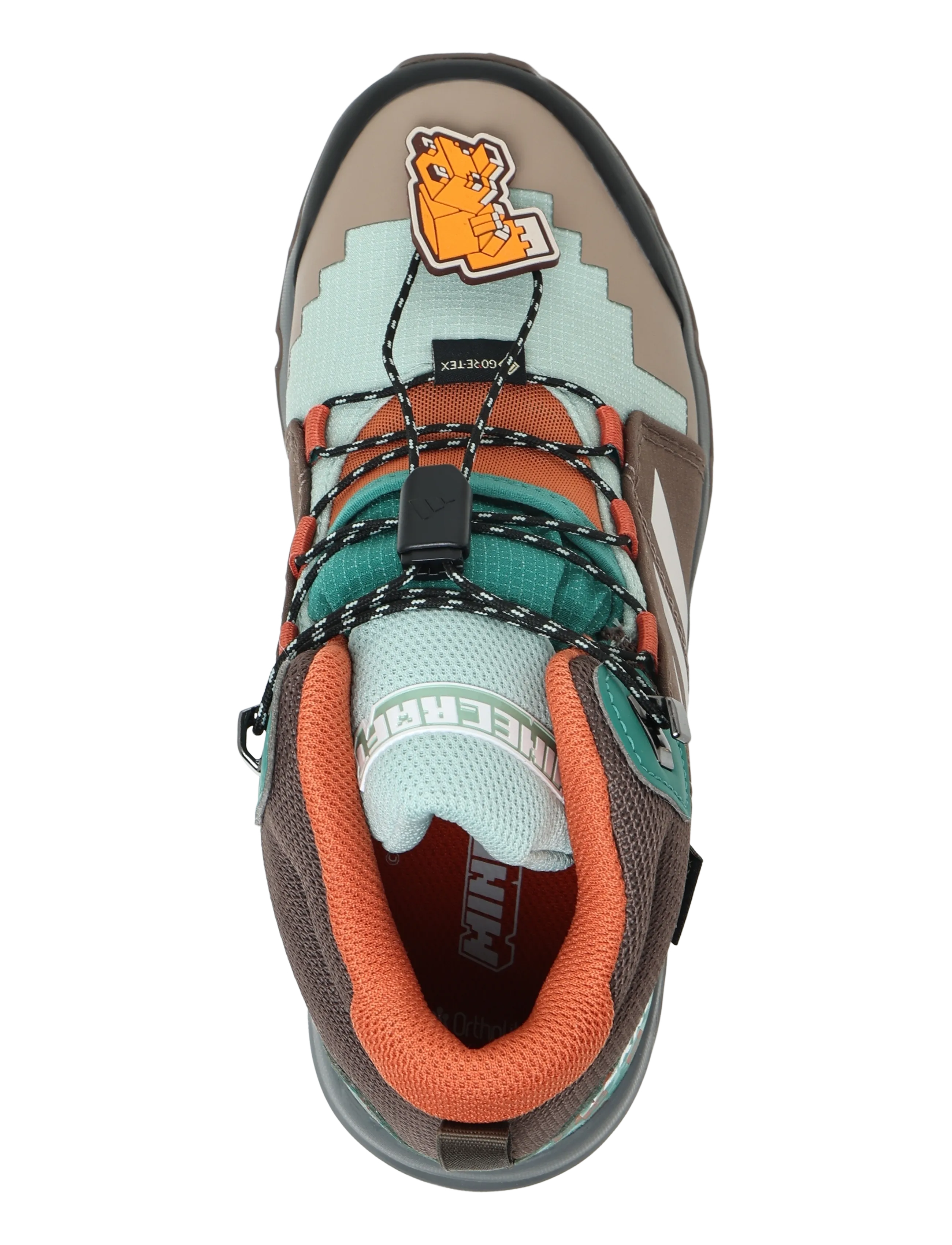 adidas Terrex - TERREX MID GTX MINECRAFT K - matka- ja kõndimisjalatsid - hazgrn/wonalu/earstr - 3
