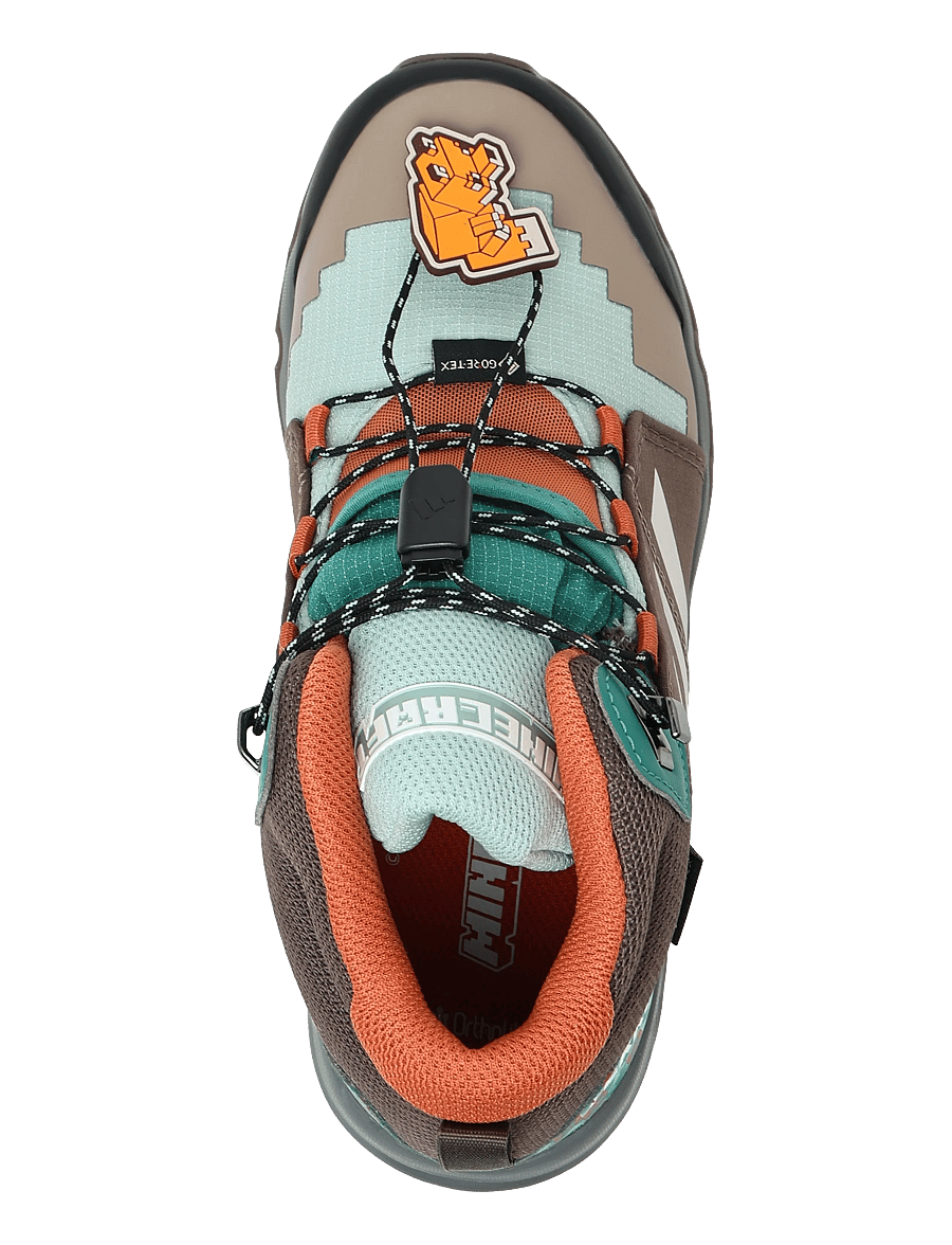 adidas Terrex - TERREX MID GTX MINECRAFT K - matka- ja kõndimisjalatsid - hazgrn/wonalu/earstr - 3