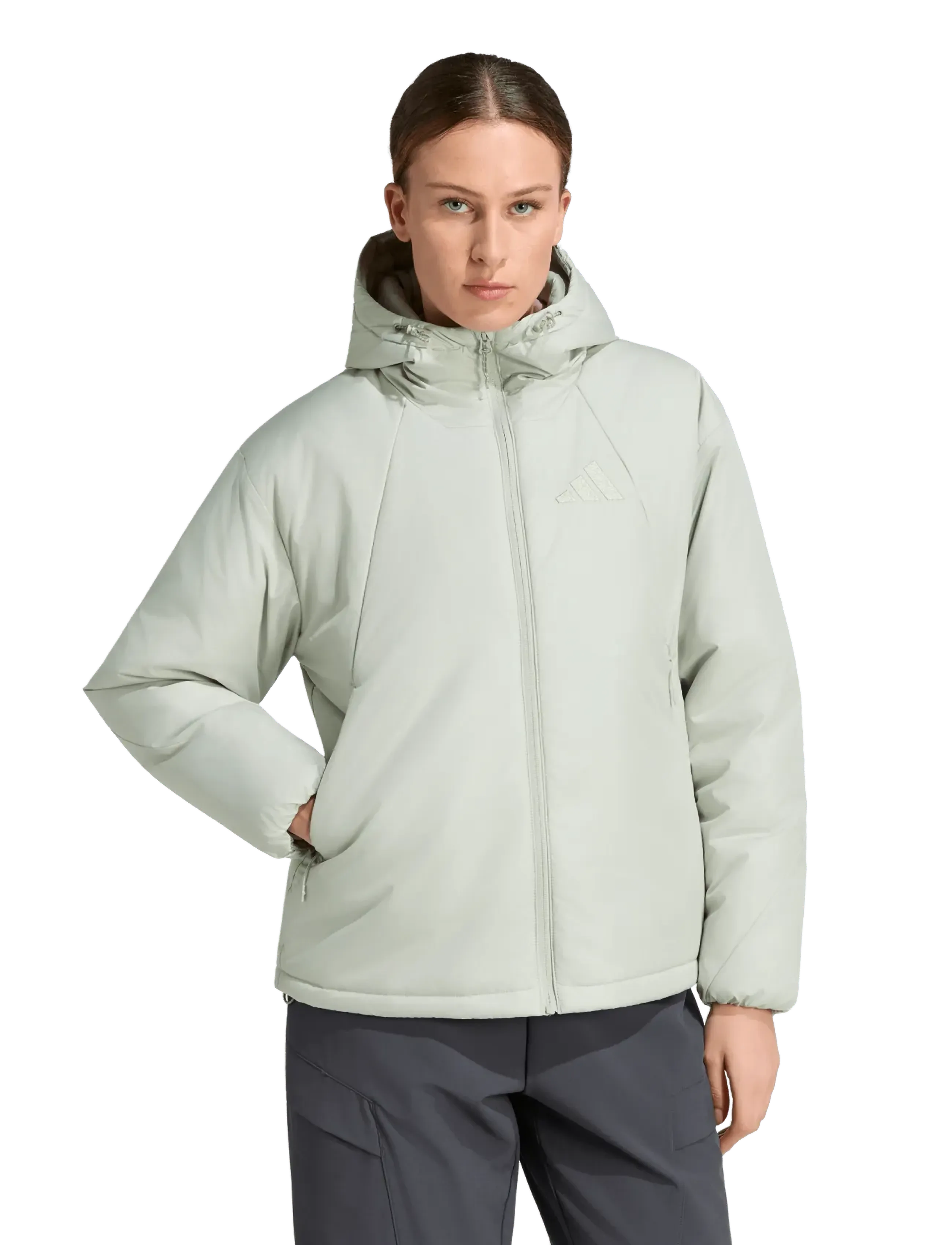 adidas Terrex - W MT PRIMA JKT - friluftsjakker - halgrn - 2