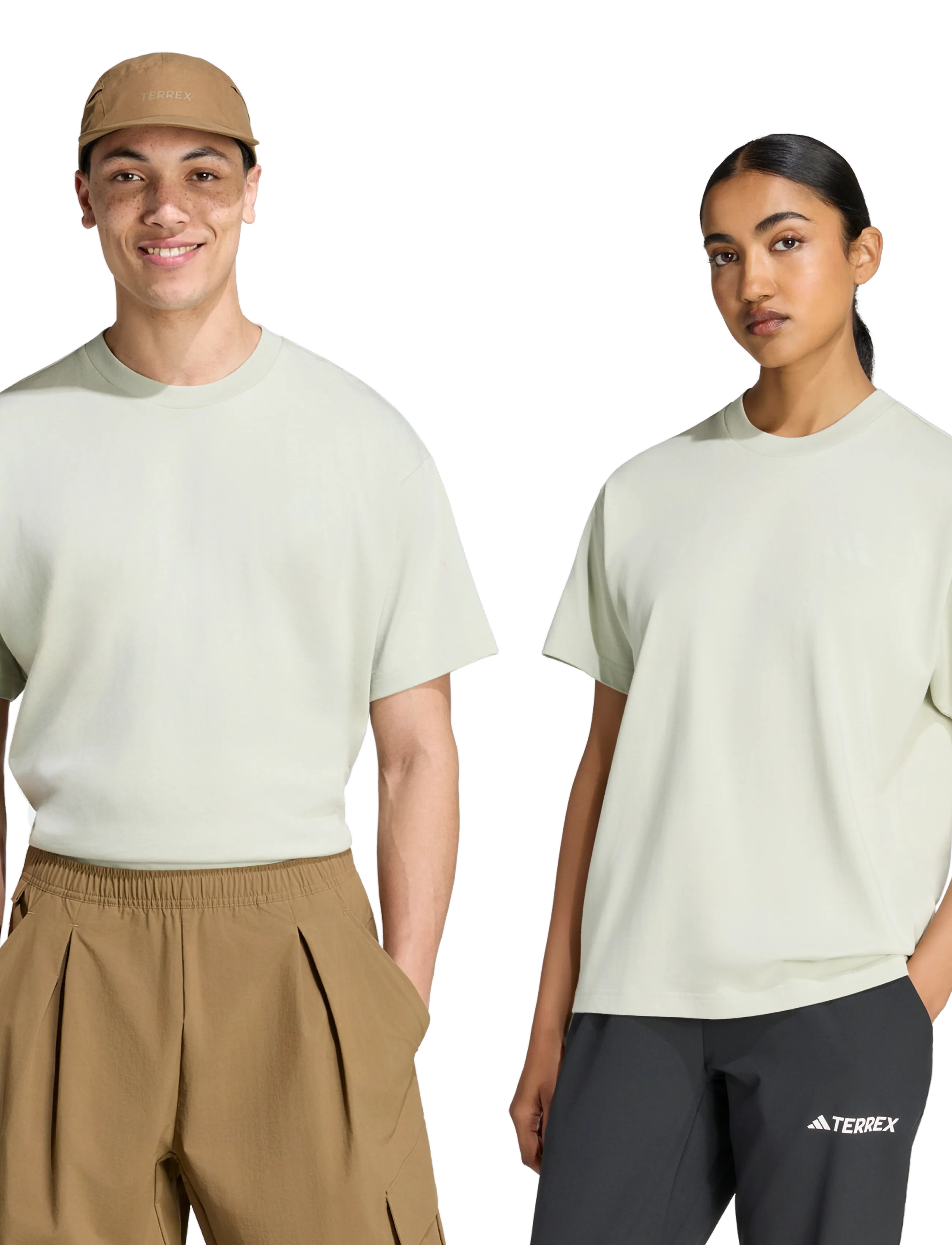 adidas Terrex - U ELEMENTS G T - oberteile & t-shirts - halgrn - 0