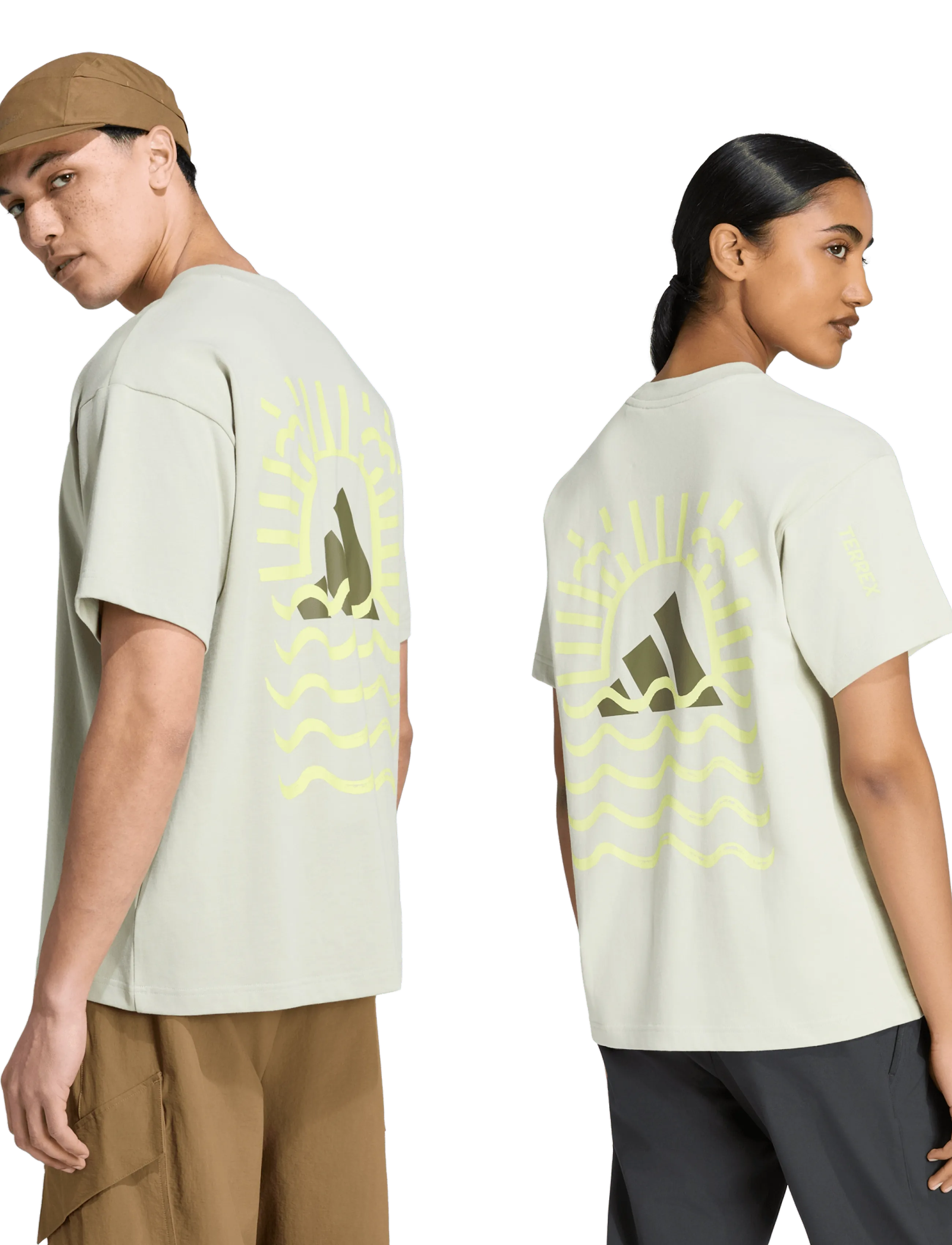 adidas Terrex - U ELEMENTS G T - oberteile & t-shirts - halgrn - 2