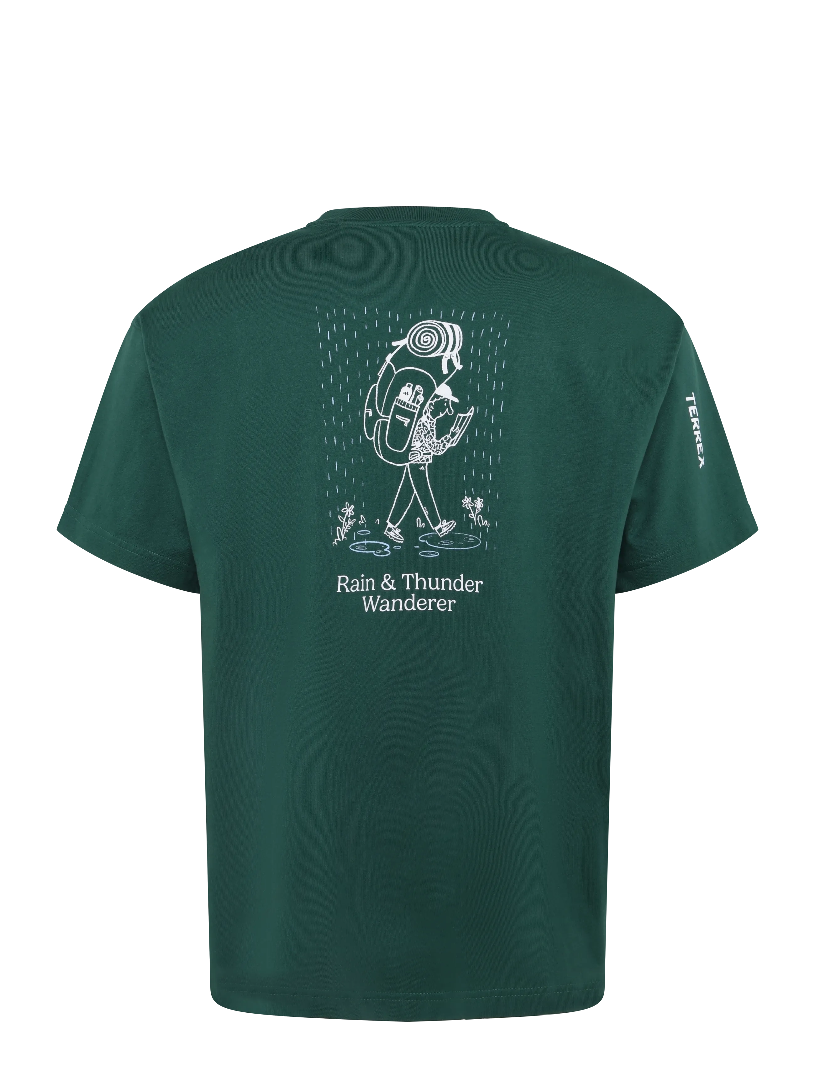 adidas Terrex - U WANDERER G T - t-shirts - cgreen - 2