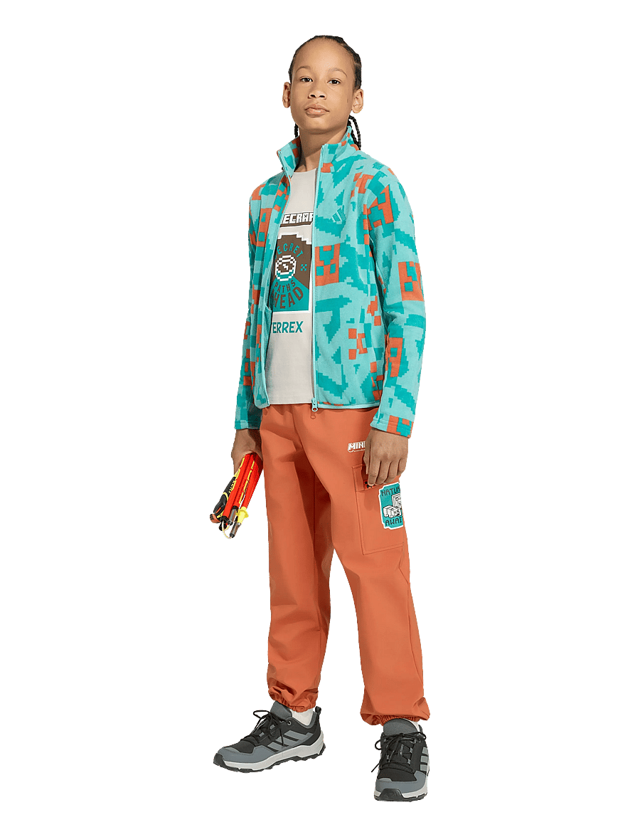 adidas Terrex - K MC MT FZ FLE - fliisjakid - stfaoc/eqtgrn/foxora - 0