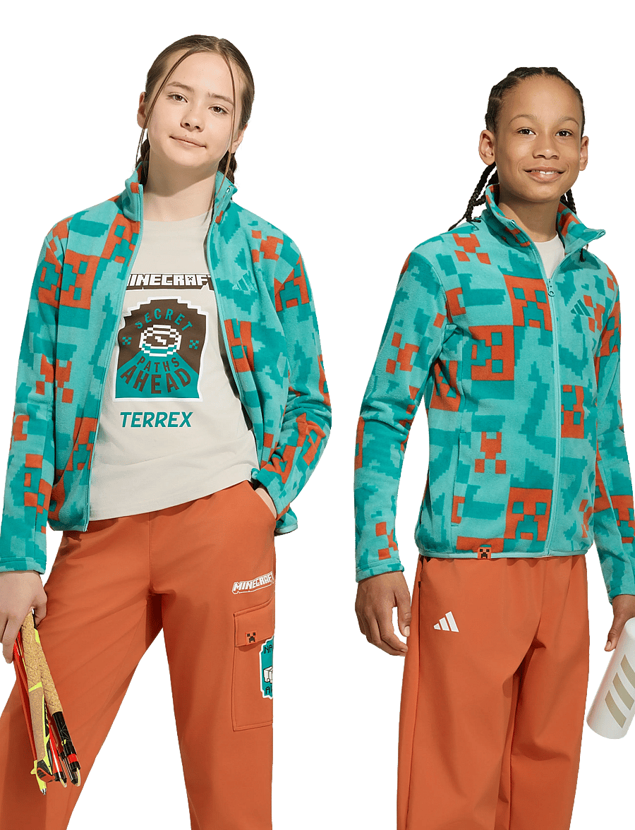 adidas Terrex - K MC MT FZ FLE - fliisjakid - stfaoc/eqtgrn/foxora - 3