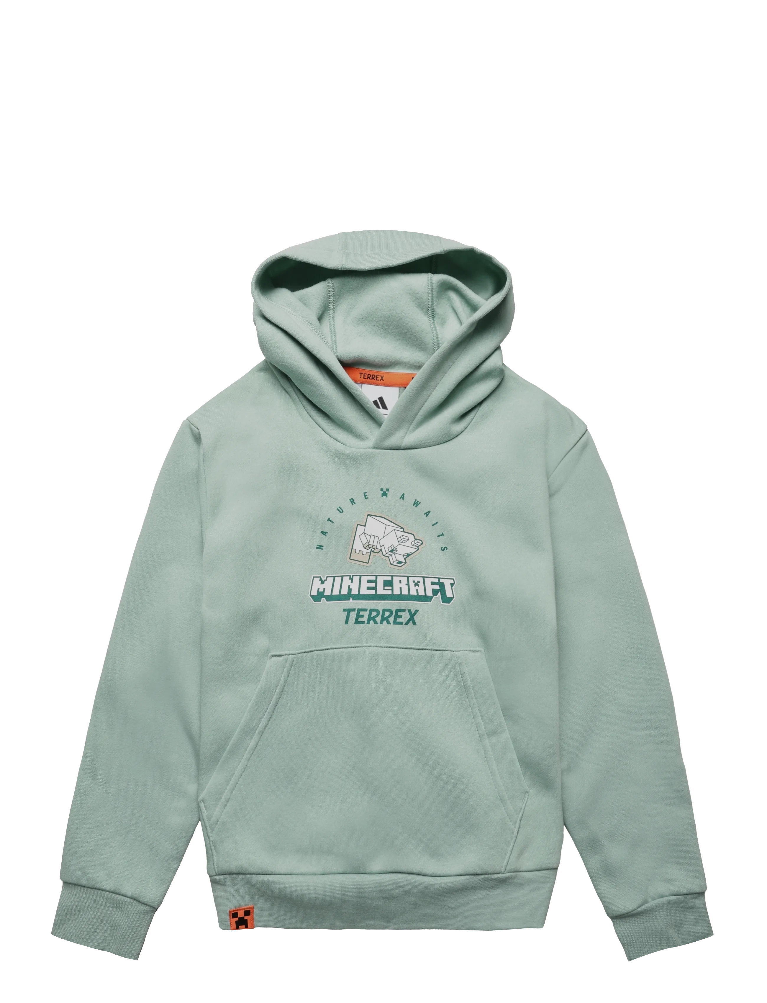adidas Terrex K MC MT HOODIE - Outdoor - HAZGRN / green