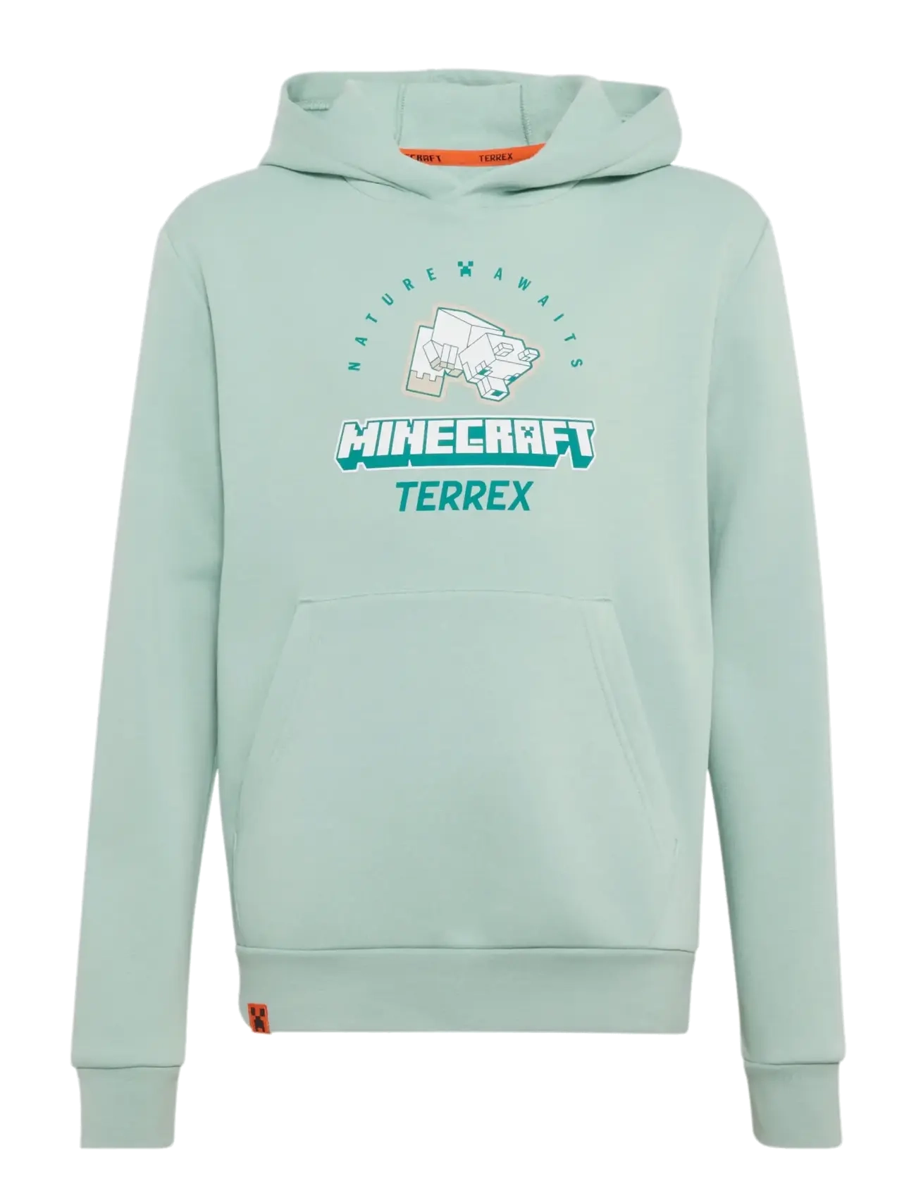 adidas Terrex K MC MT HOODIE - adidas - HAZGRN / green