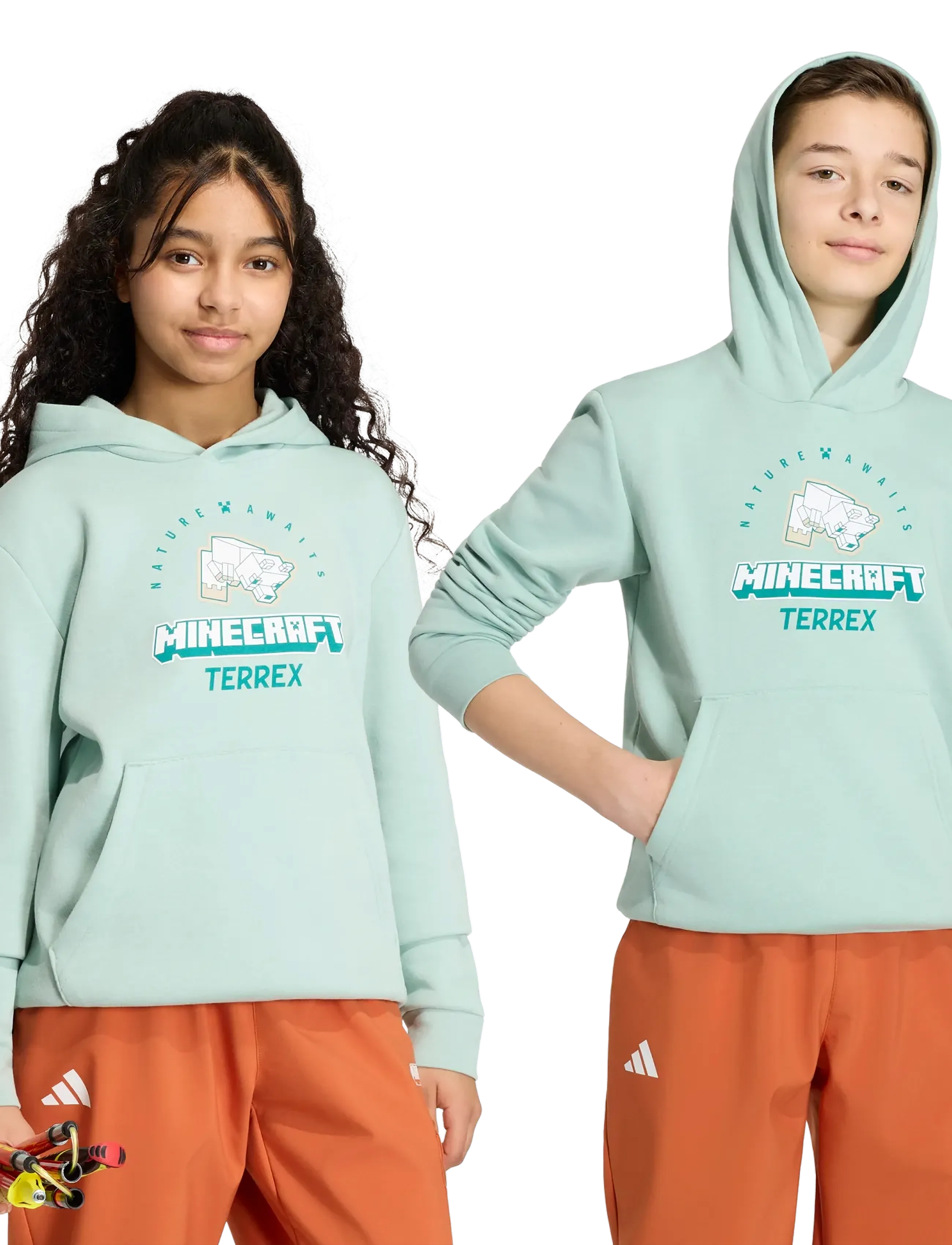 adidas Terrex - K MC MT HOODIE - kapuutsiga pusad - hazgrn - 3