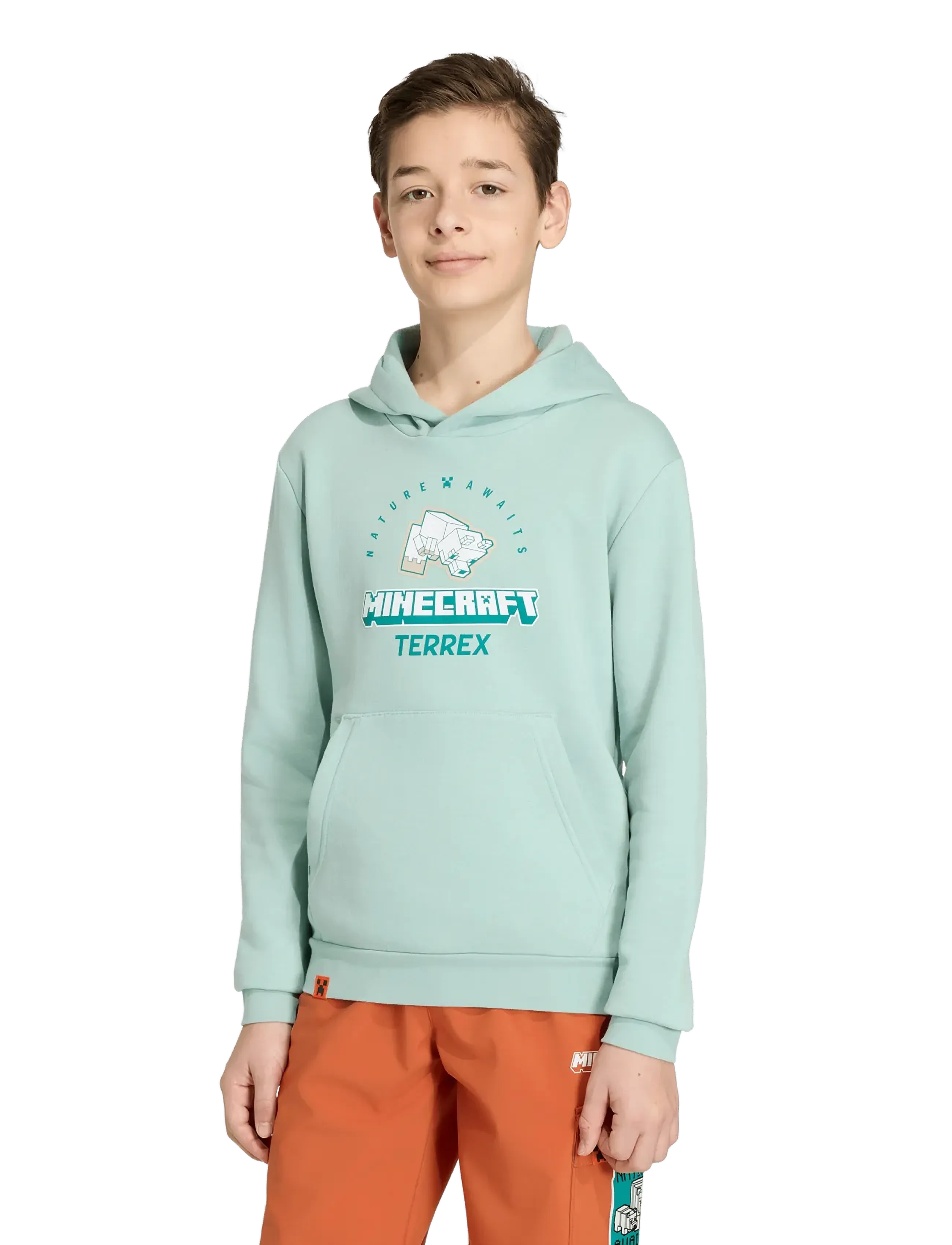 adidas Terrex - K MC MT HOODIE - kapuutsiga pusad - hazgrn - 5