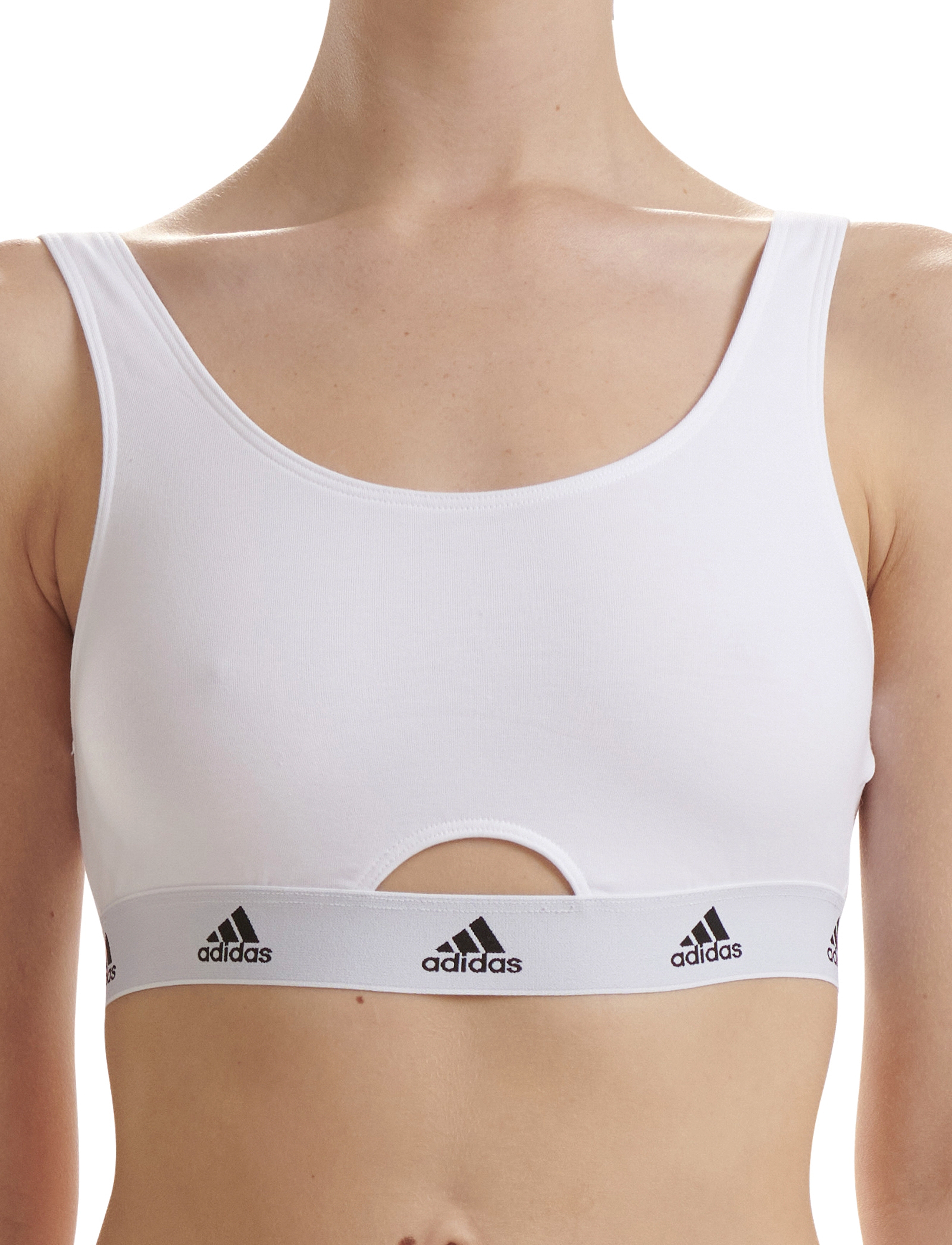 adidas Underwear Bustier, Kvinder, Sports Bustier, Hvid, Str: S