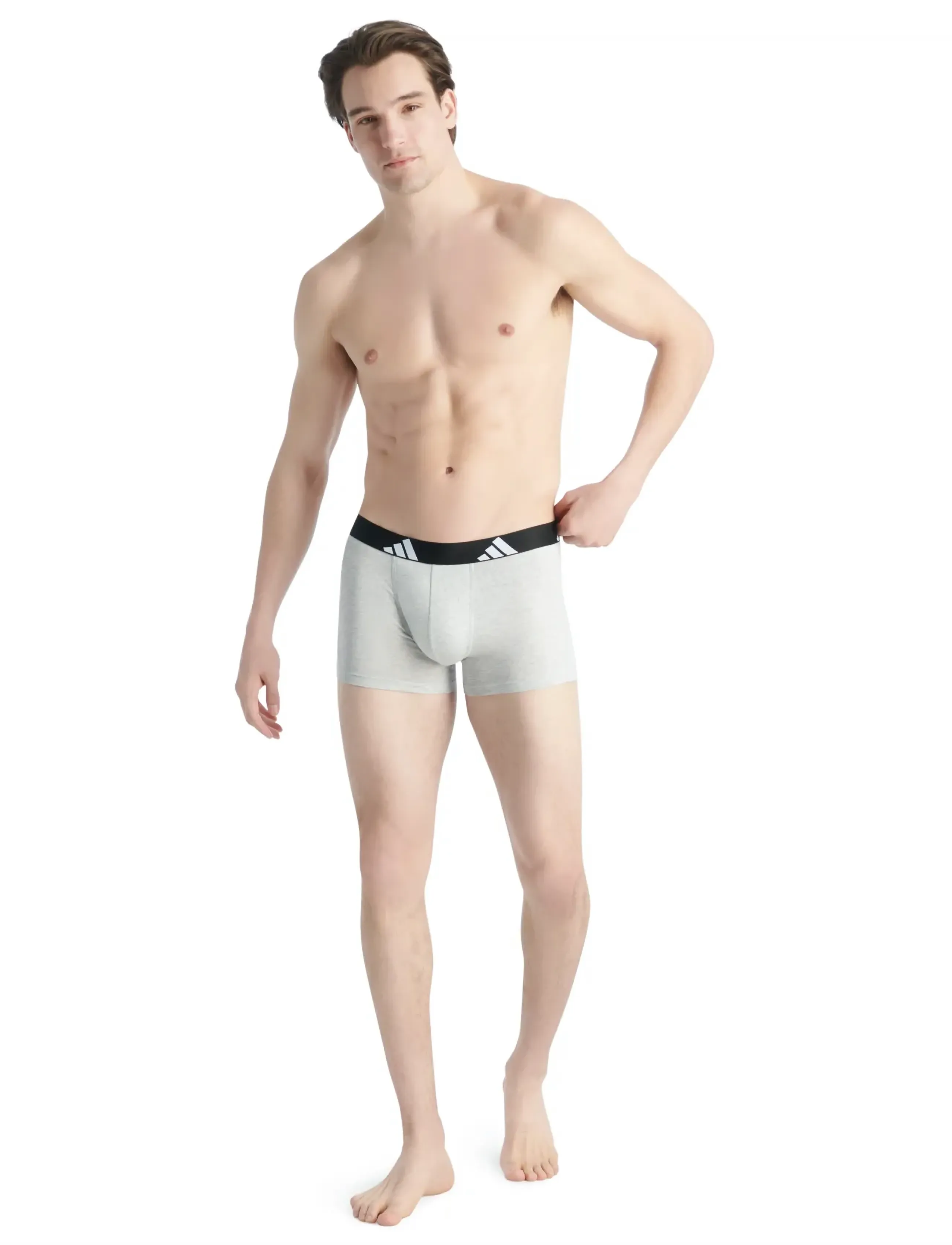 adidas Underwear Trunks, Mænd, Boxershorts 3-Pak, Grå, Str: M