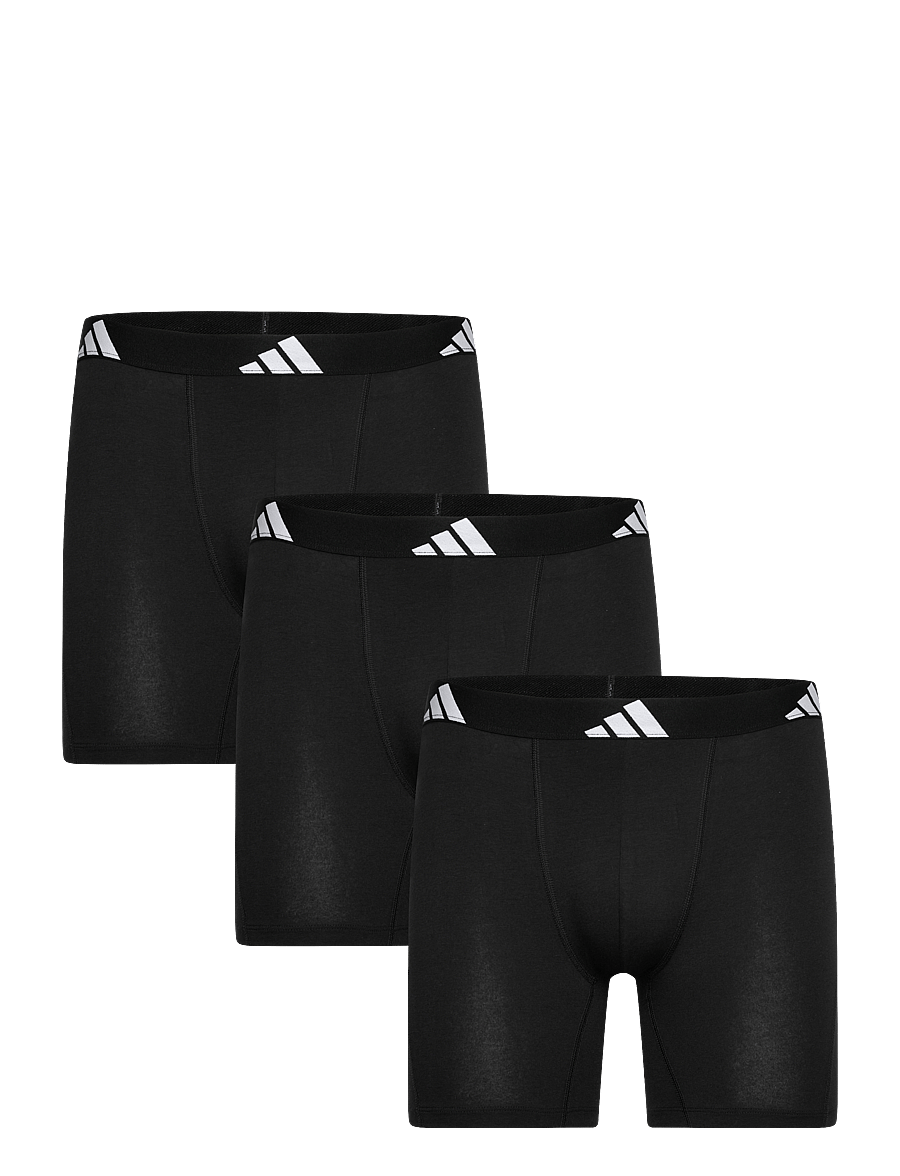 adidas Underwear - Boxer Brief (3PK) - Active Flex Cotton - boxers - black - 0