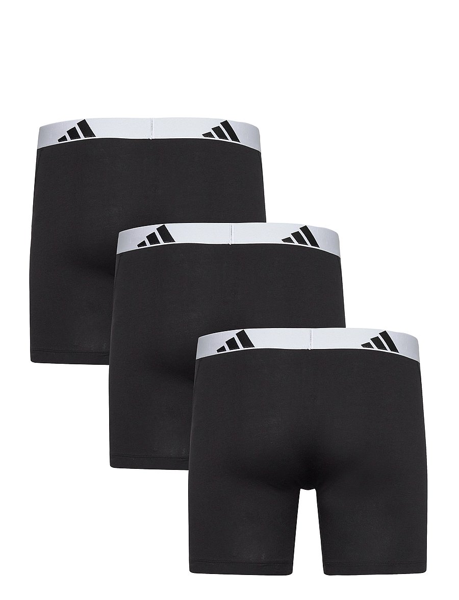 adidas Underwear - Boxer Brief (3PK) - Active Flex Cotton - boxerkalsonger - black - 1