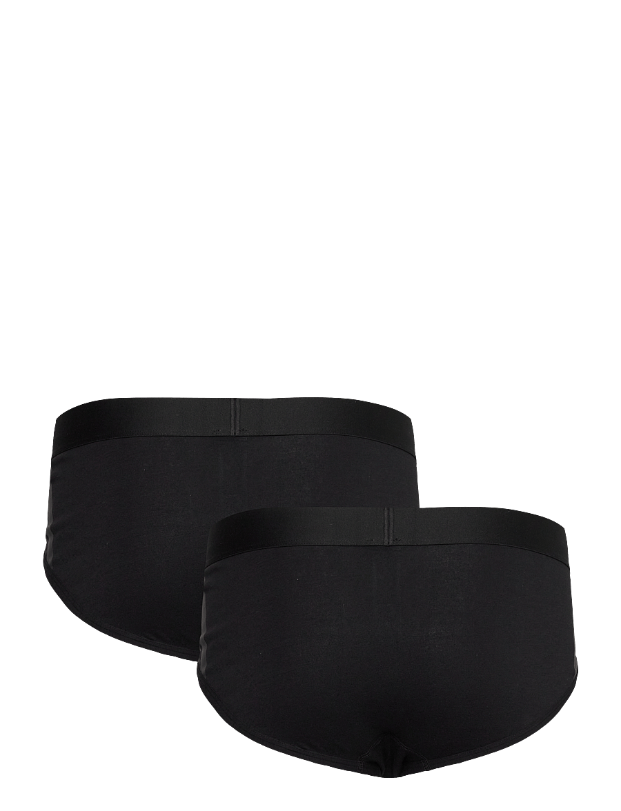 adidas Underwear - Low Rise Brief (2PK) - Active Flex Cotton 3 Stripes - ondergoed en sokken - black - 1