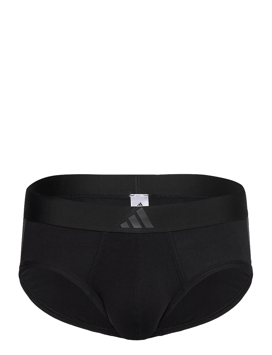 adidas Underwear - Low Rise Brief (2PK) - Active Flex Cotton 3 Stripes - ondergoed en sokken - black - 2
