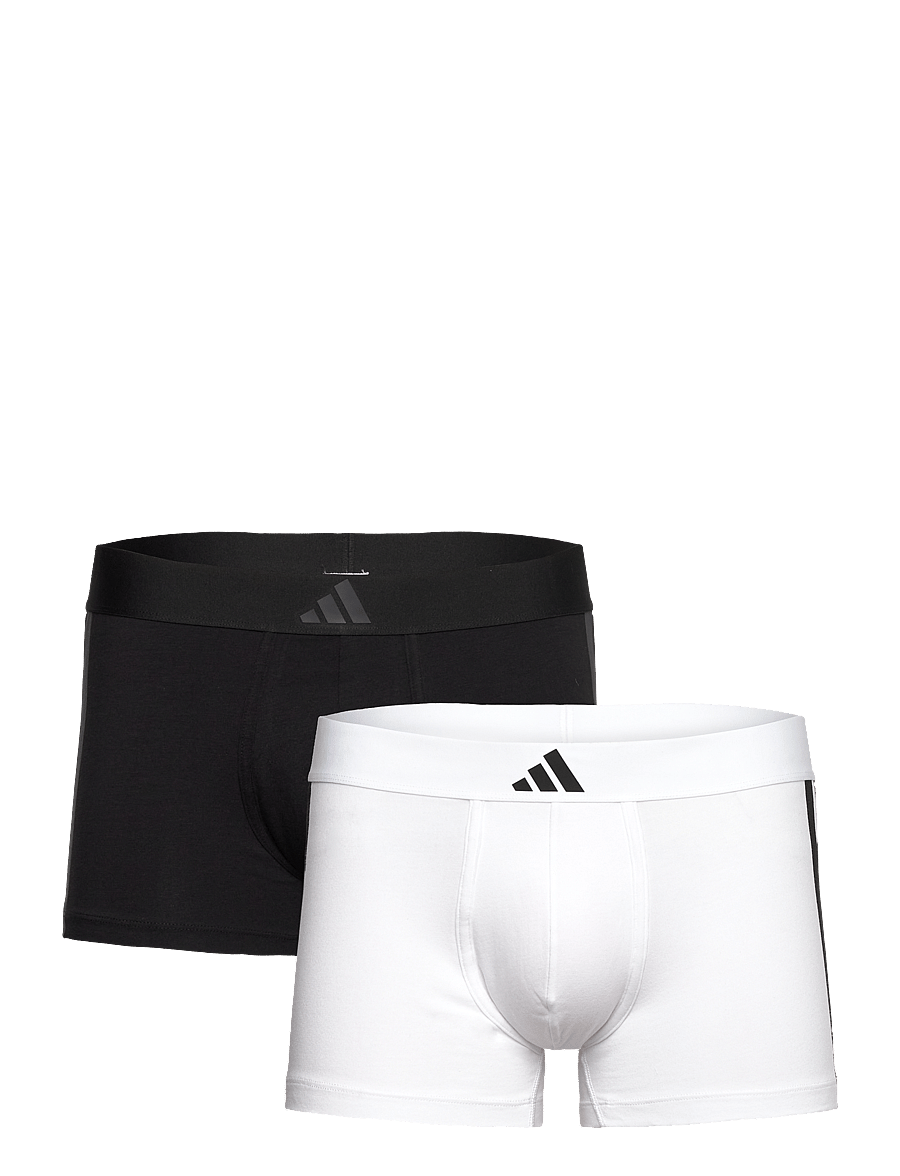 adidas Underwear - Low Rise Trunk (2PK) - Active Flex Cotton 3 Stripes - boxershorts - black/white - 0